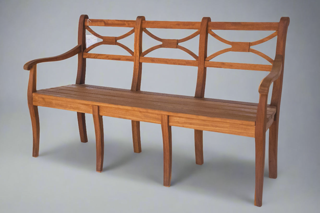 Twin Farms Garden Bench 5’ L x 2’ 11” H x 17.5” D