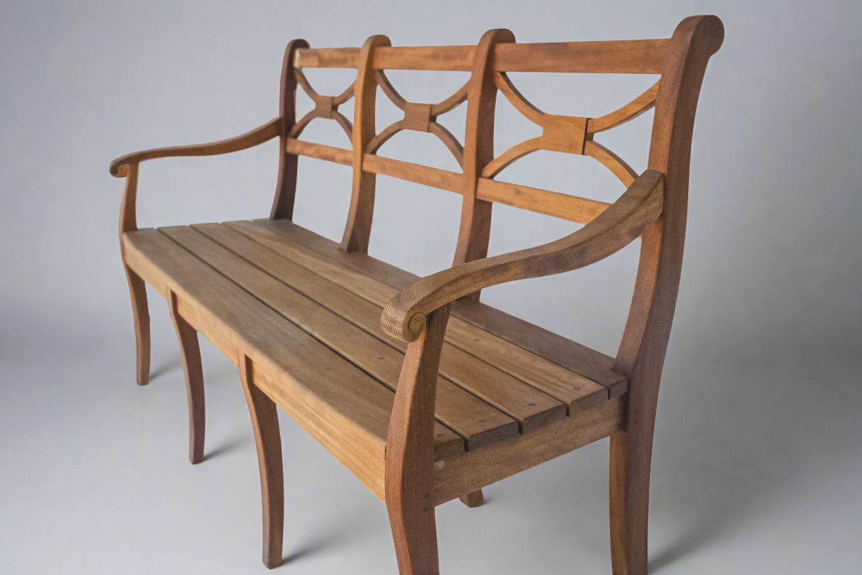 Twin Farms Garden Bench 5’ L x 2’ 11” H x 17.5” D