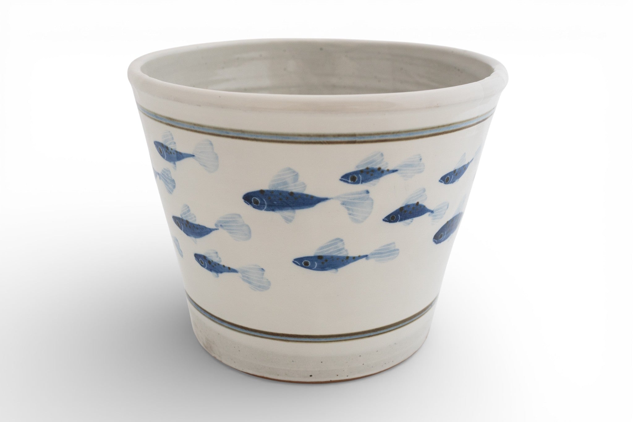 Painted Fish Cache Pots