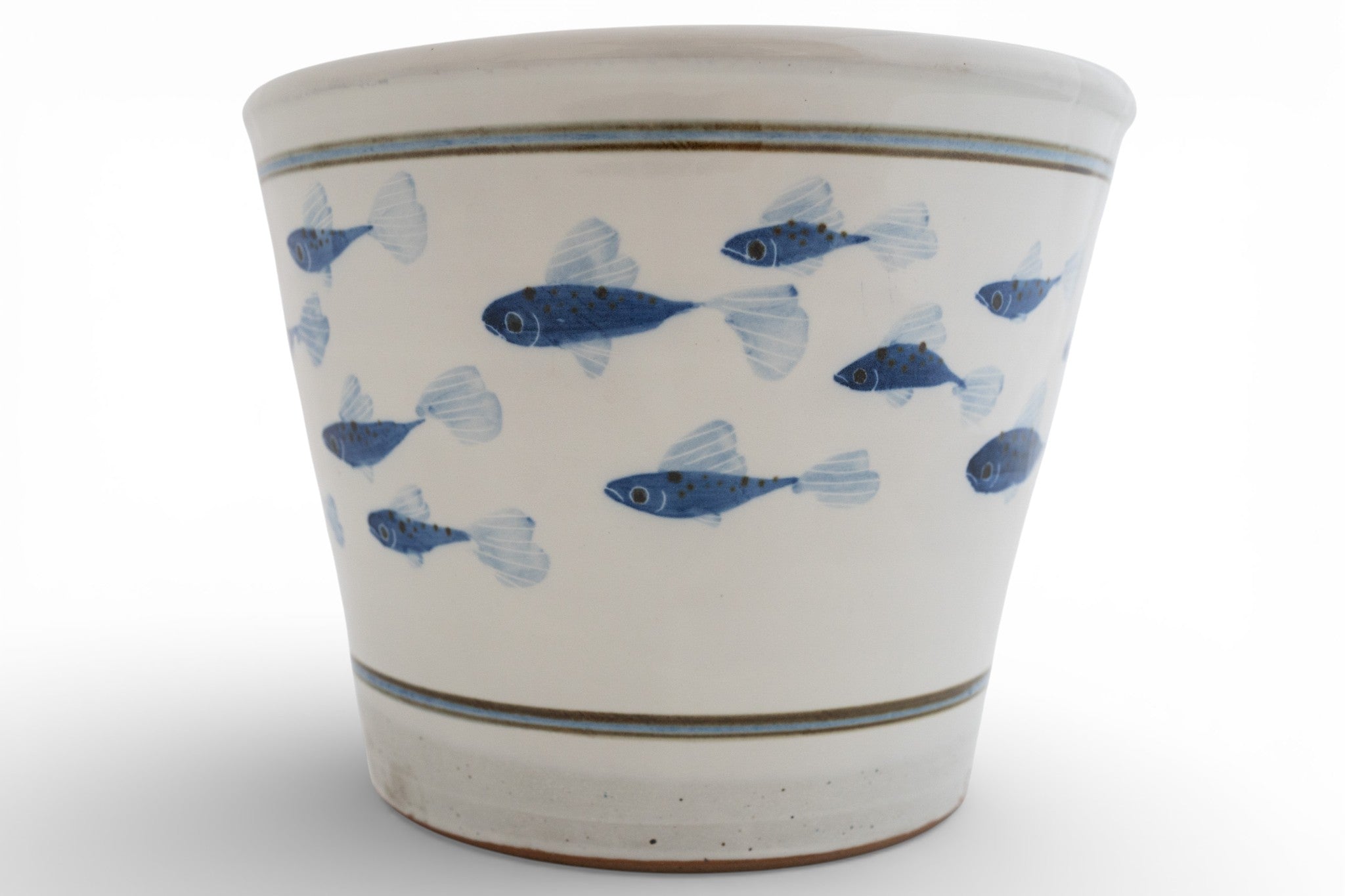 Painted Fish Cache Pots