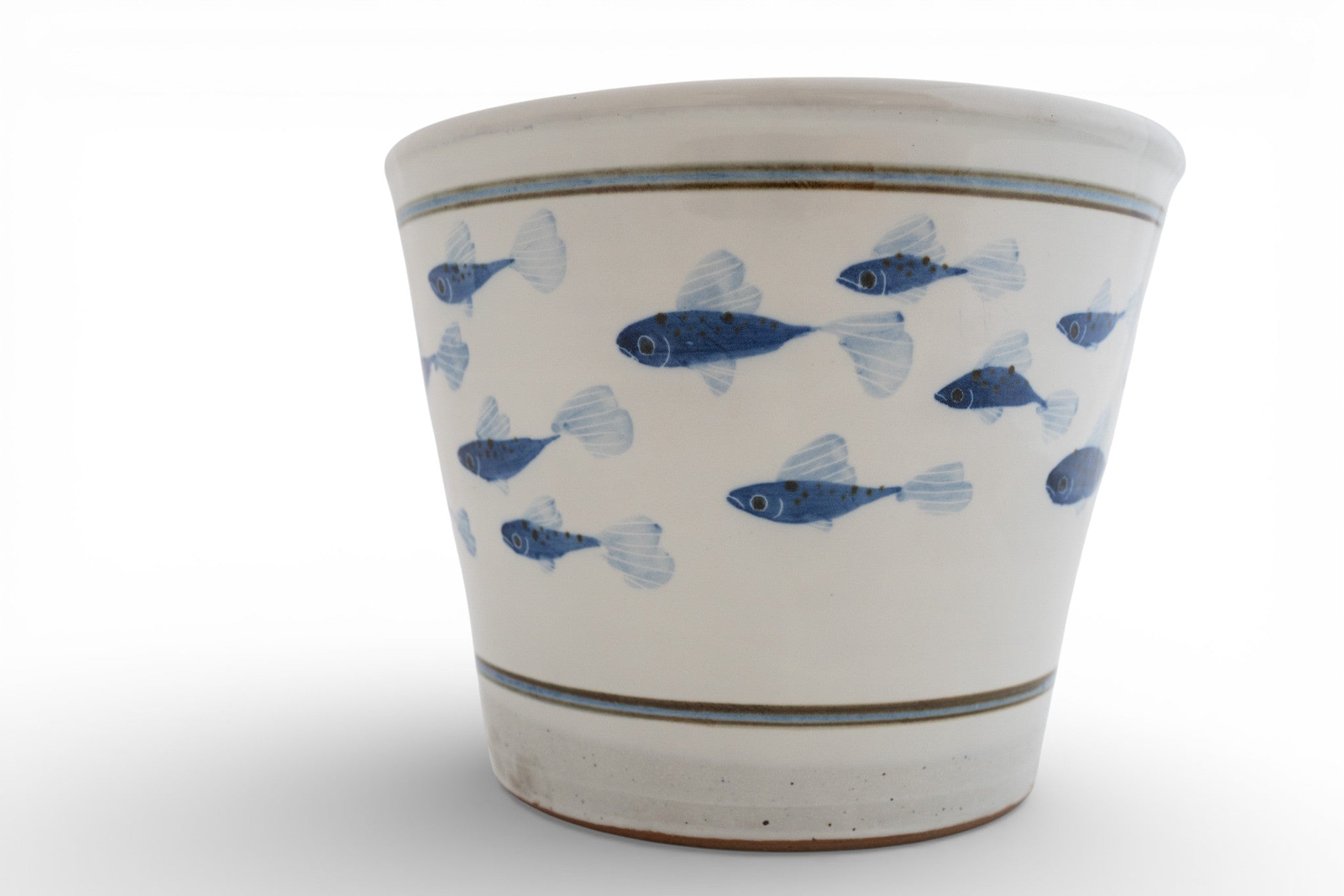 Painted Fish Cache Pots