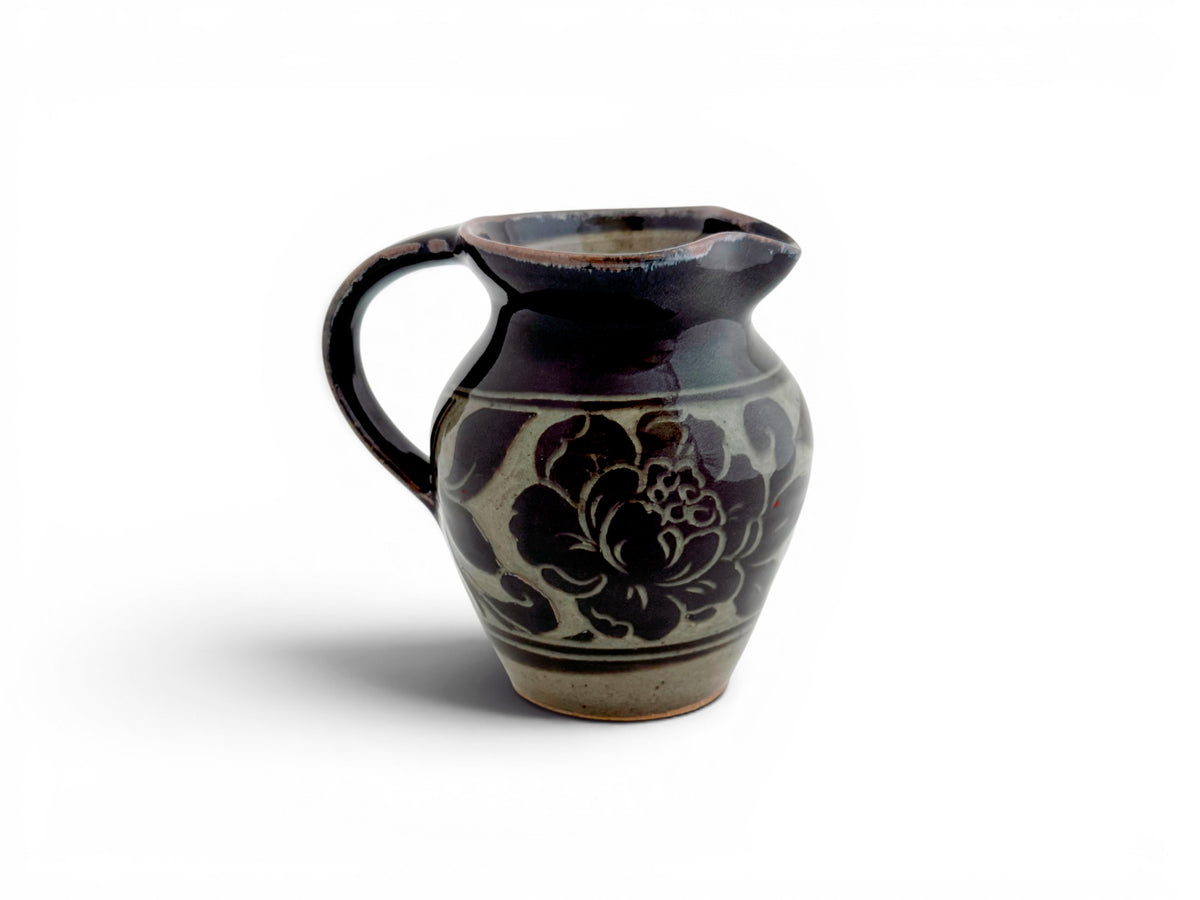 Black Carved Jug