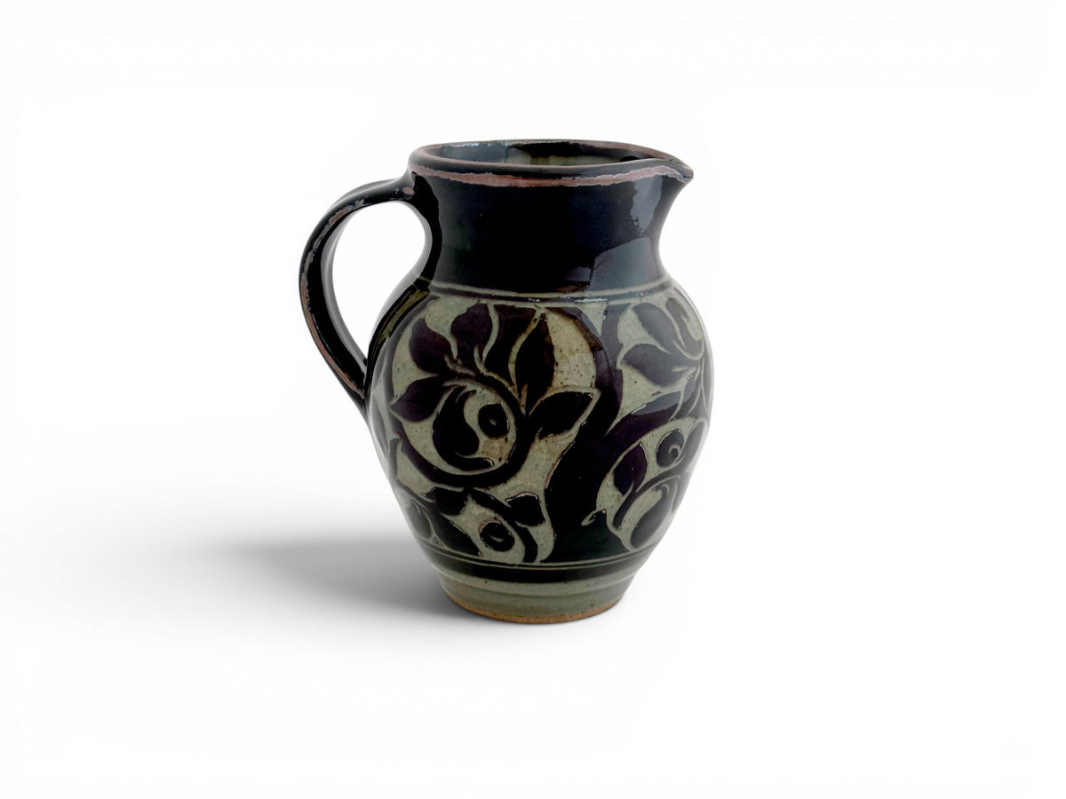 Black Carved Jug