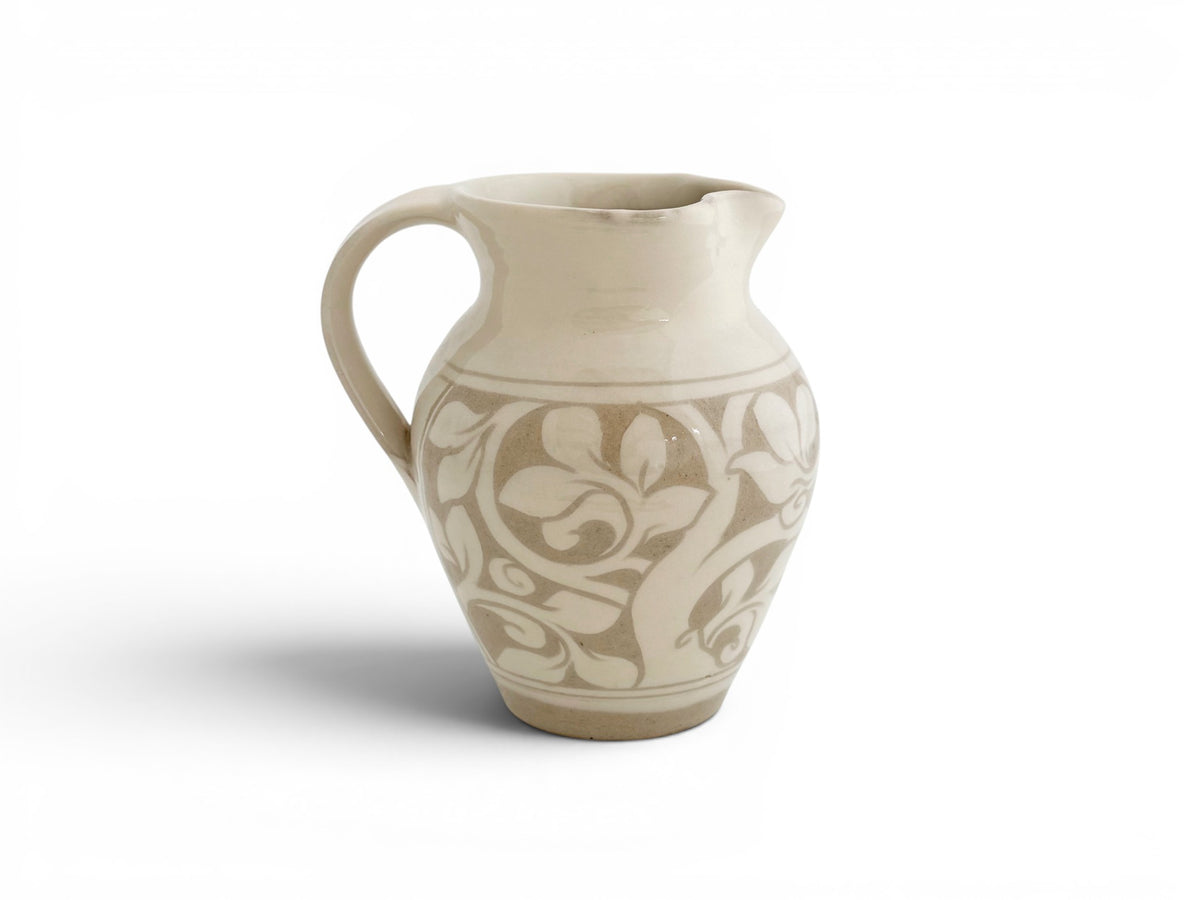 Cream Carved Jug