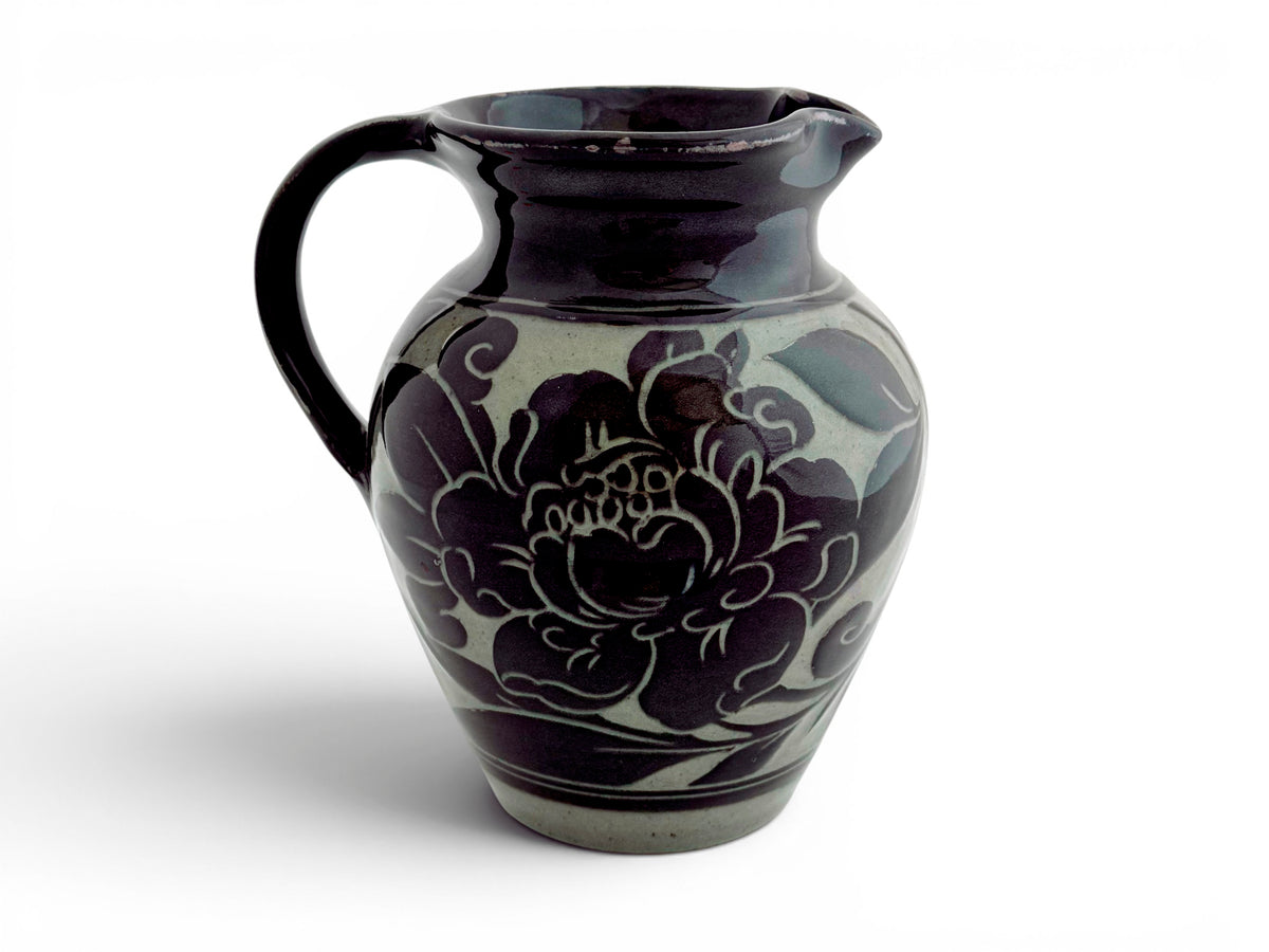 Black Carved Jug
