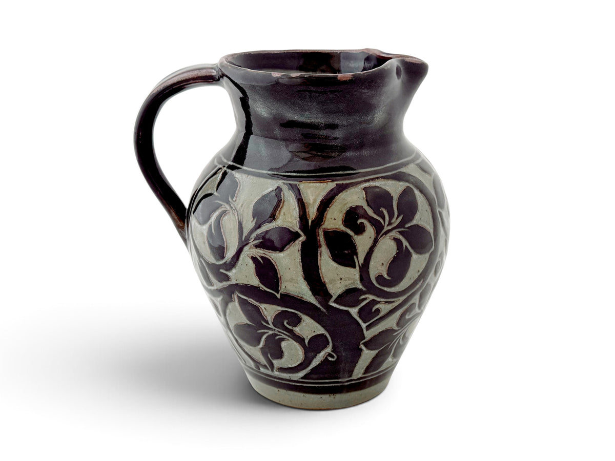 Black Carved Jug