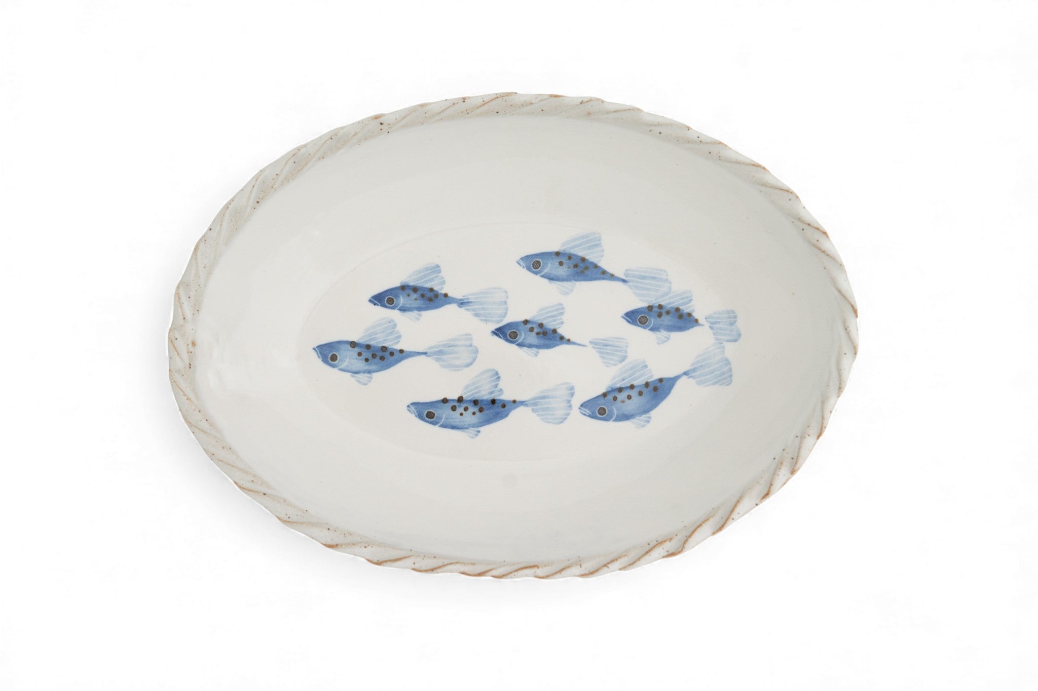 Painted Fish Medium Oval Platter