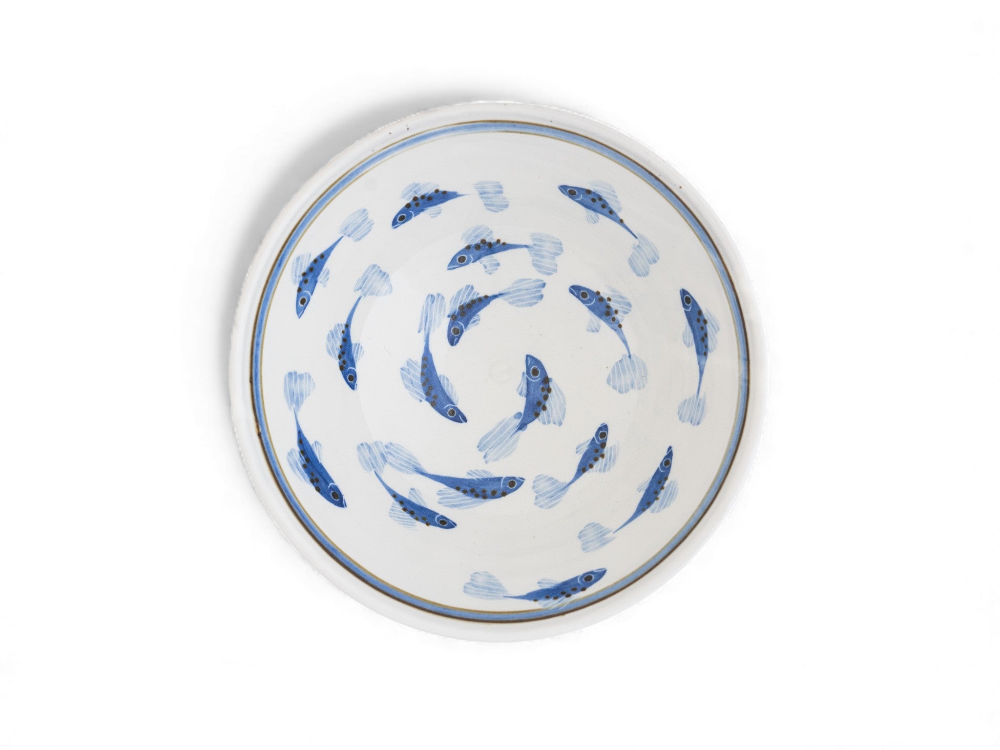 Painted Fish Serving Bowl