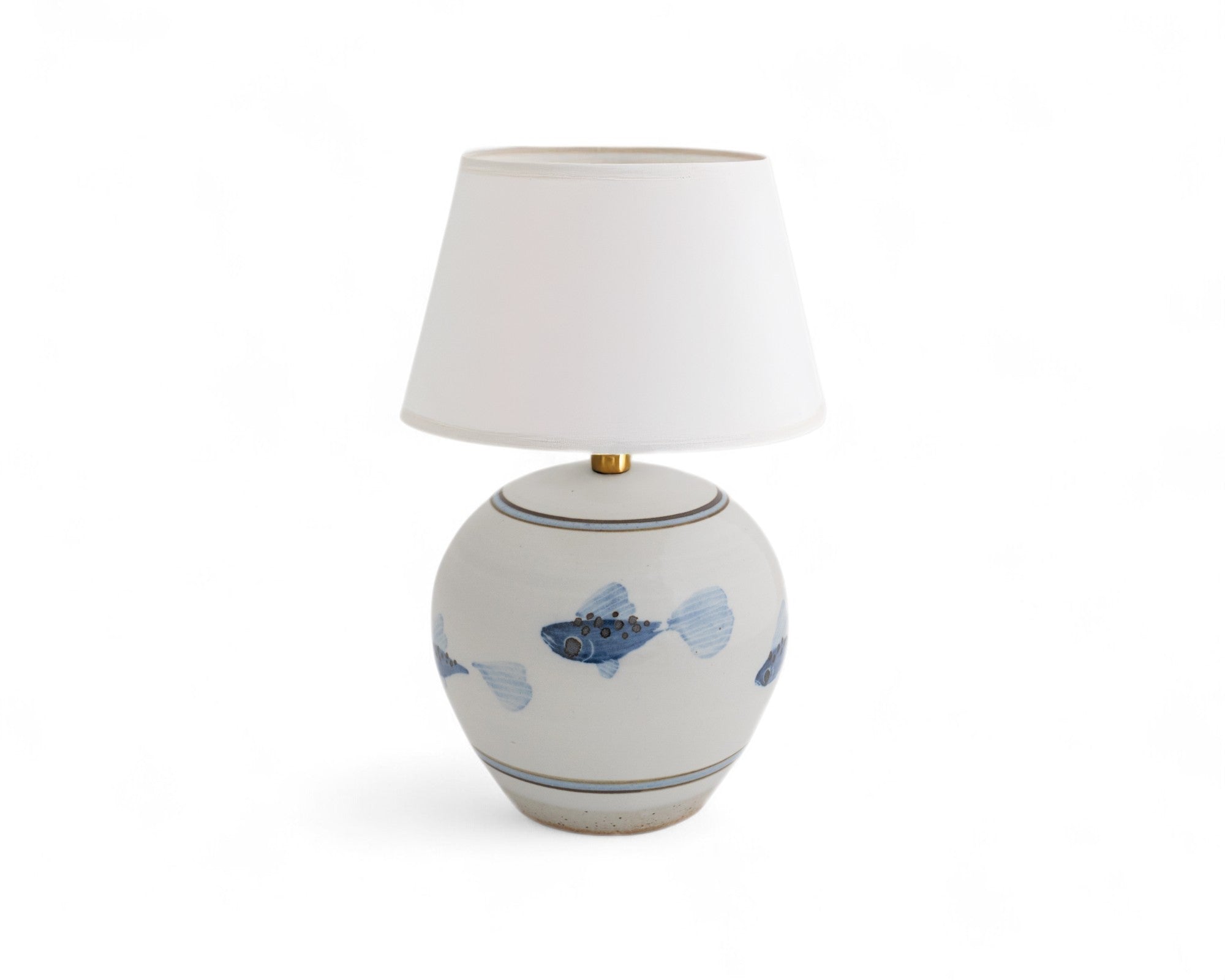 Painted Fish Round Lamp