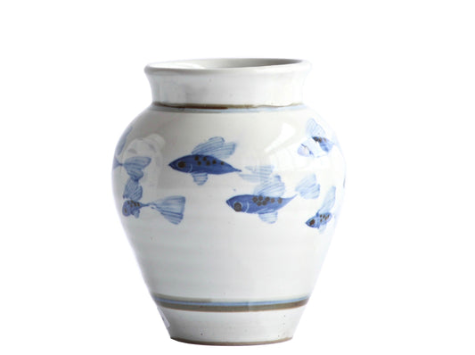Medium Painted Fish Vase