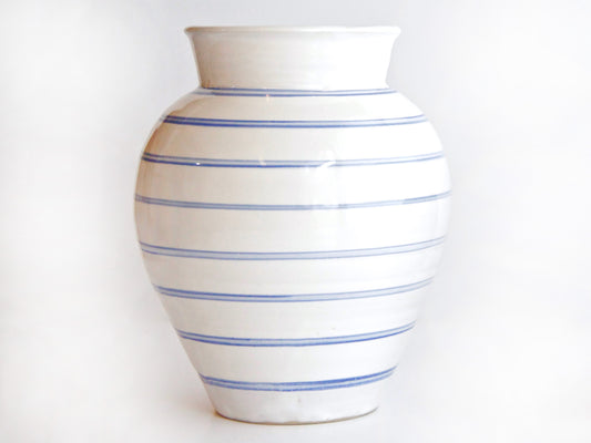 Large Painted Stripes Vase