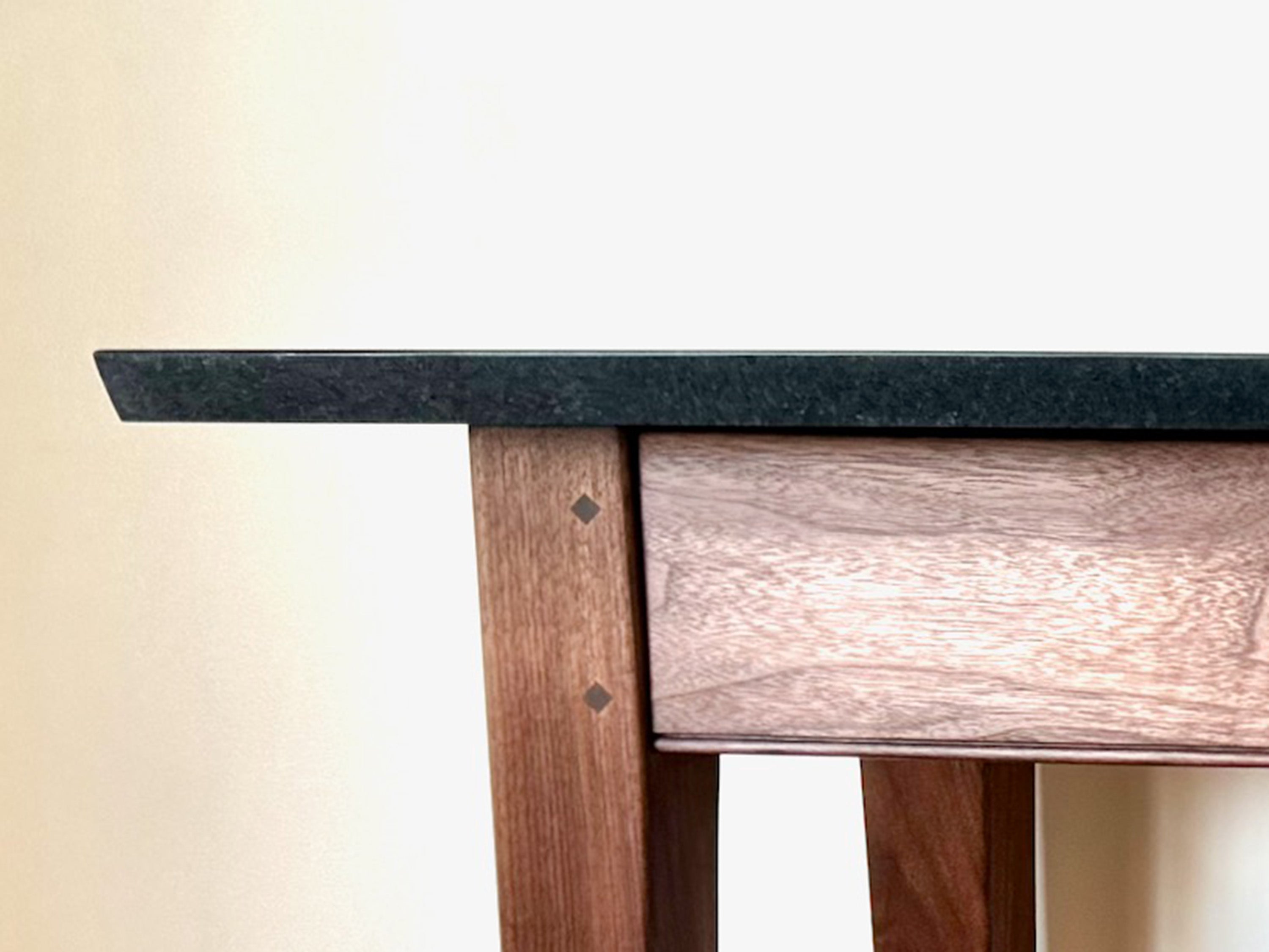 David’s Walnut Sideboard with Drawers and Stone Top