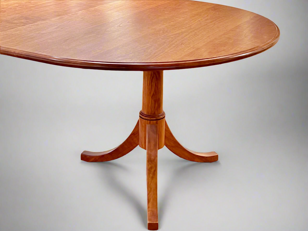 Cherry Josh’s Extending Pedestal Table
