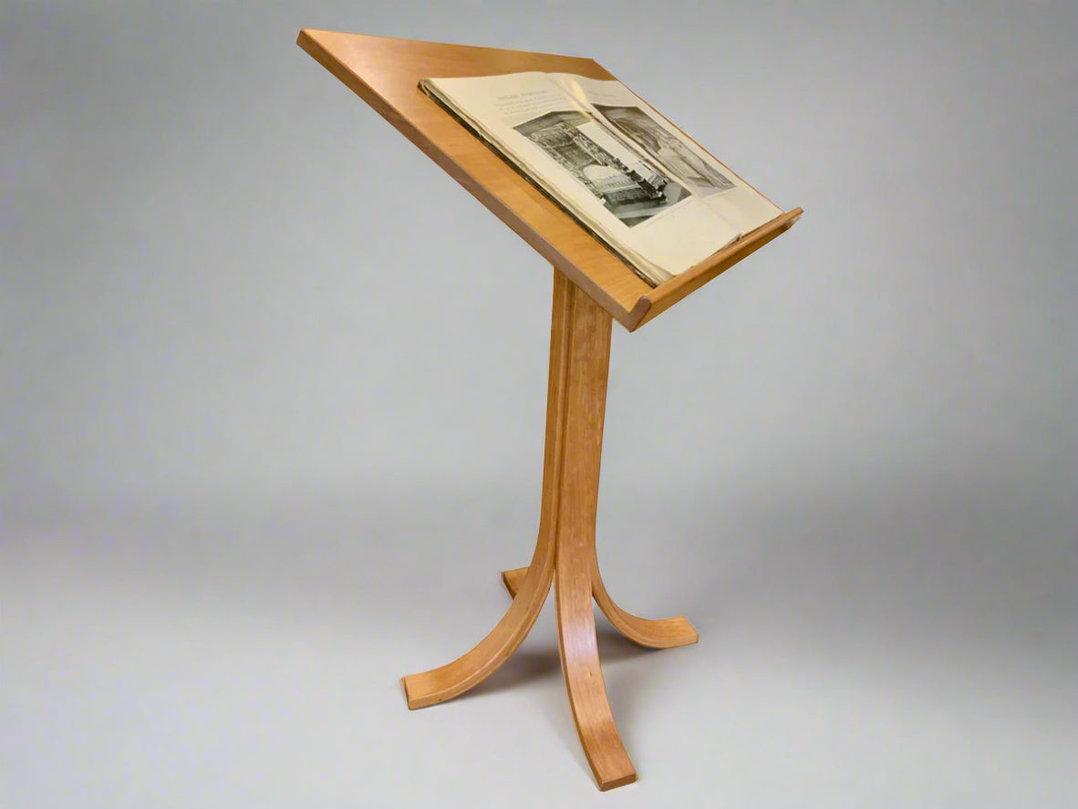 Eagle Cherry Dictionary Stand 30"W x 20"D x 44" H