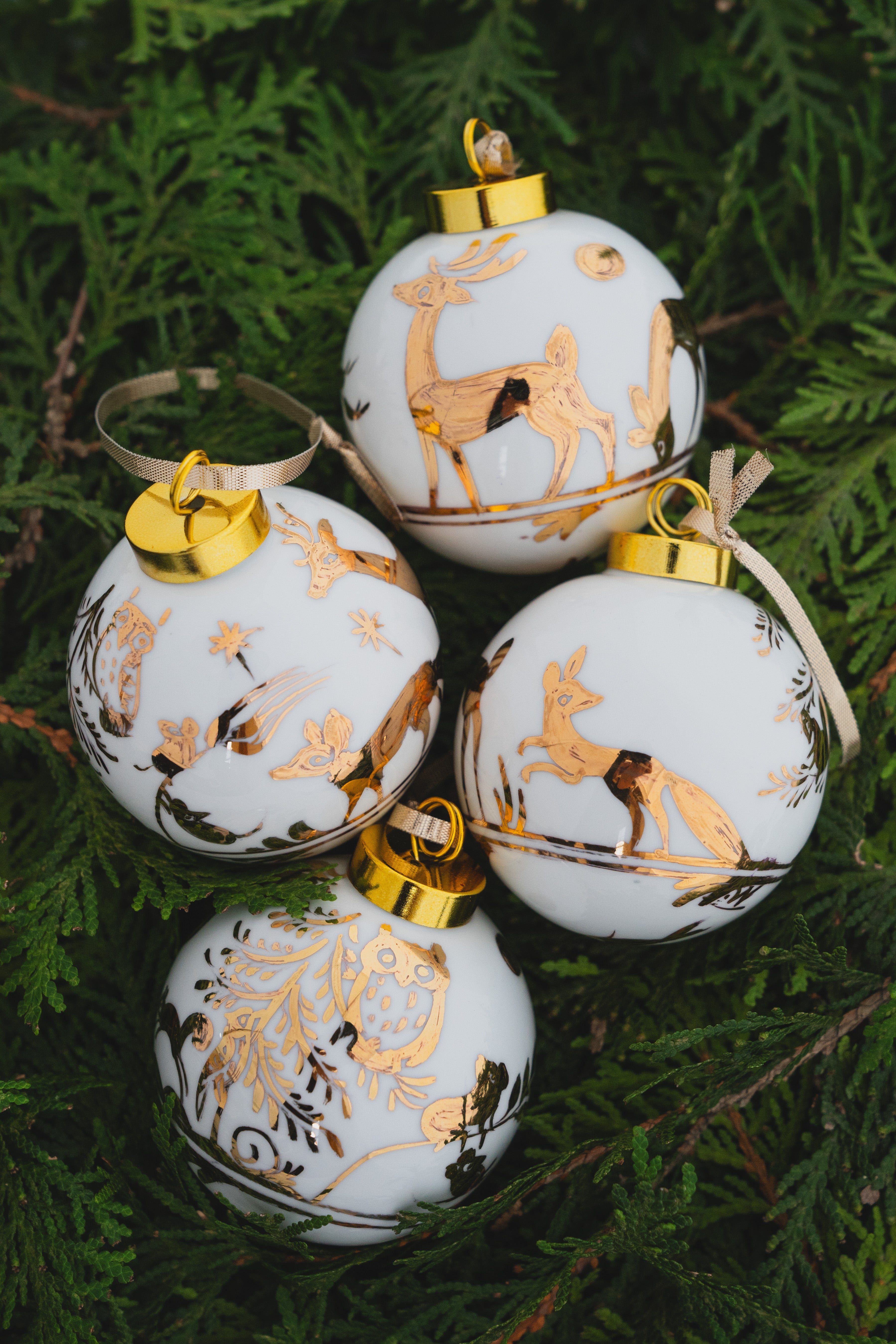 2025 Hand Painted Holiday Ornament by Miranda Thomas