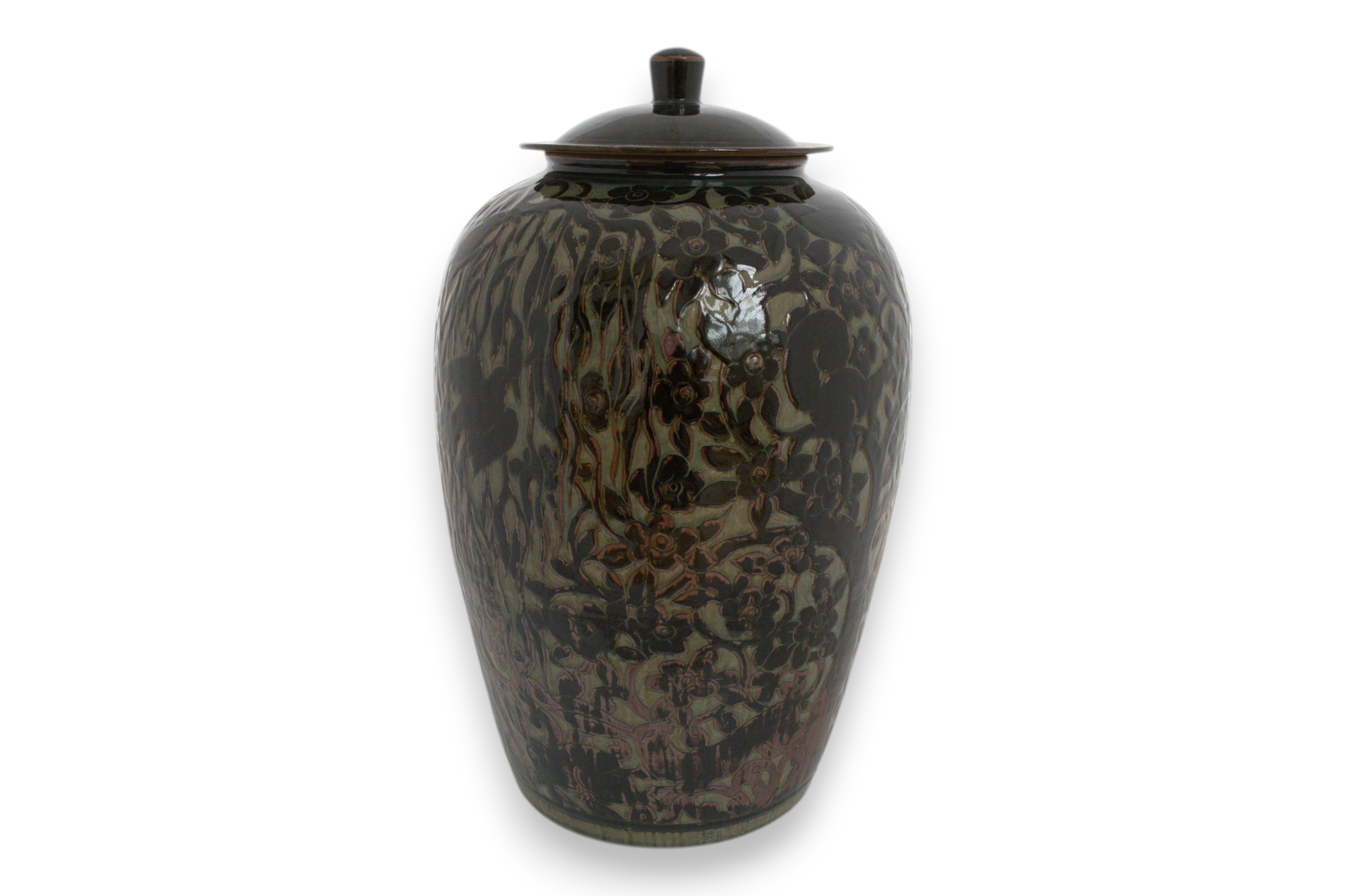 Extra Large 23" Woodland Lidded Storage Jar