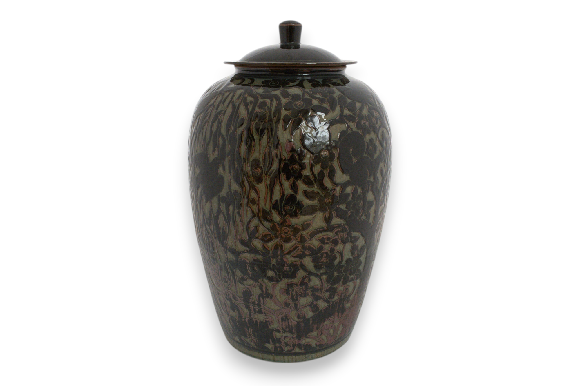 Extra Large 23" Woodland Lidded Storage Jar