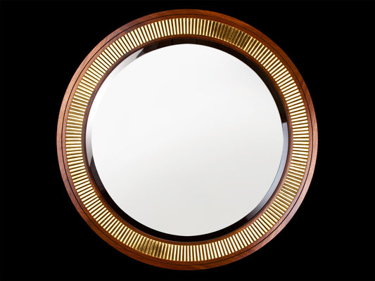 Gilded Round Modern Classic Mirror