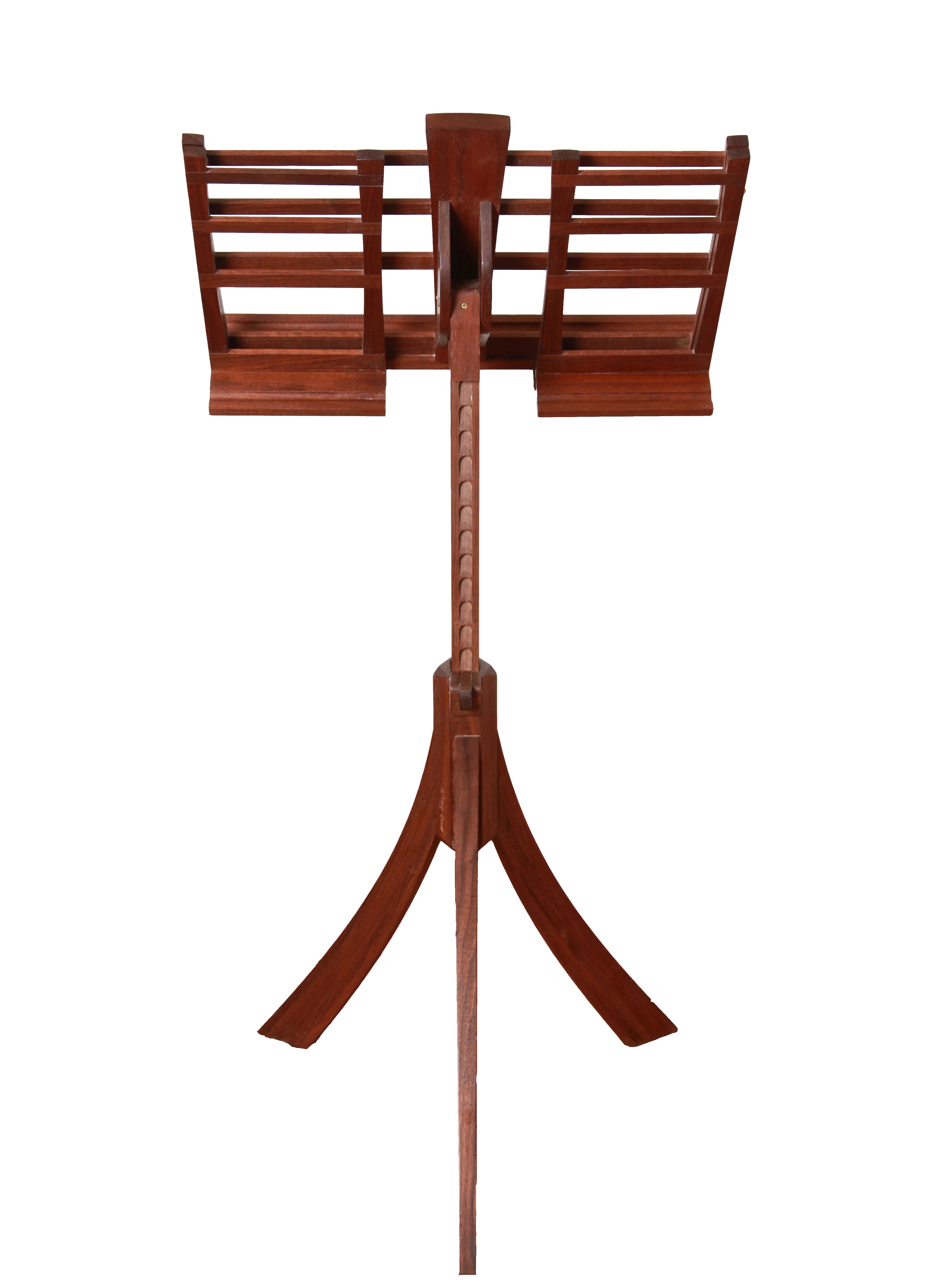 Walnut Adjustable Height and Width Music Stand