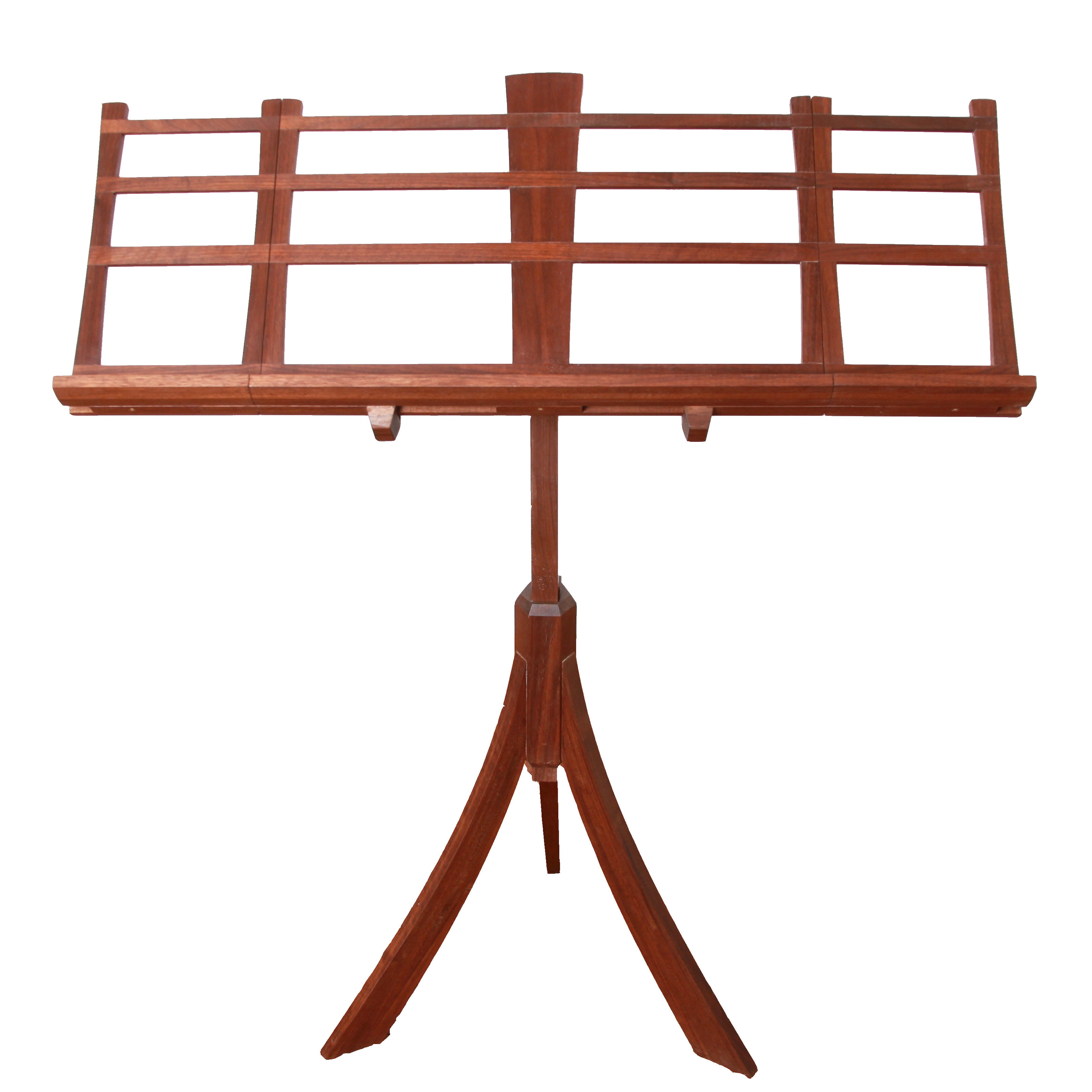 Walnut Adjustable Height and Width Music Stand