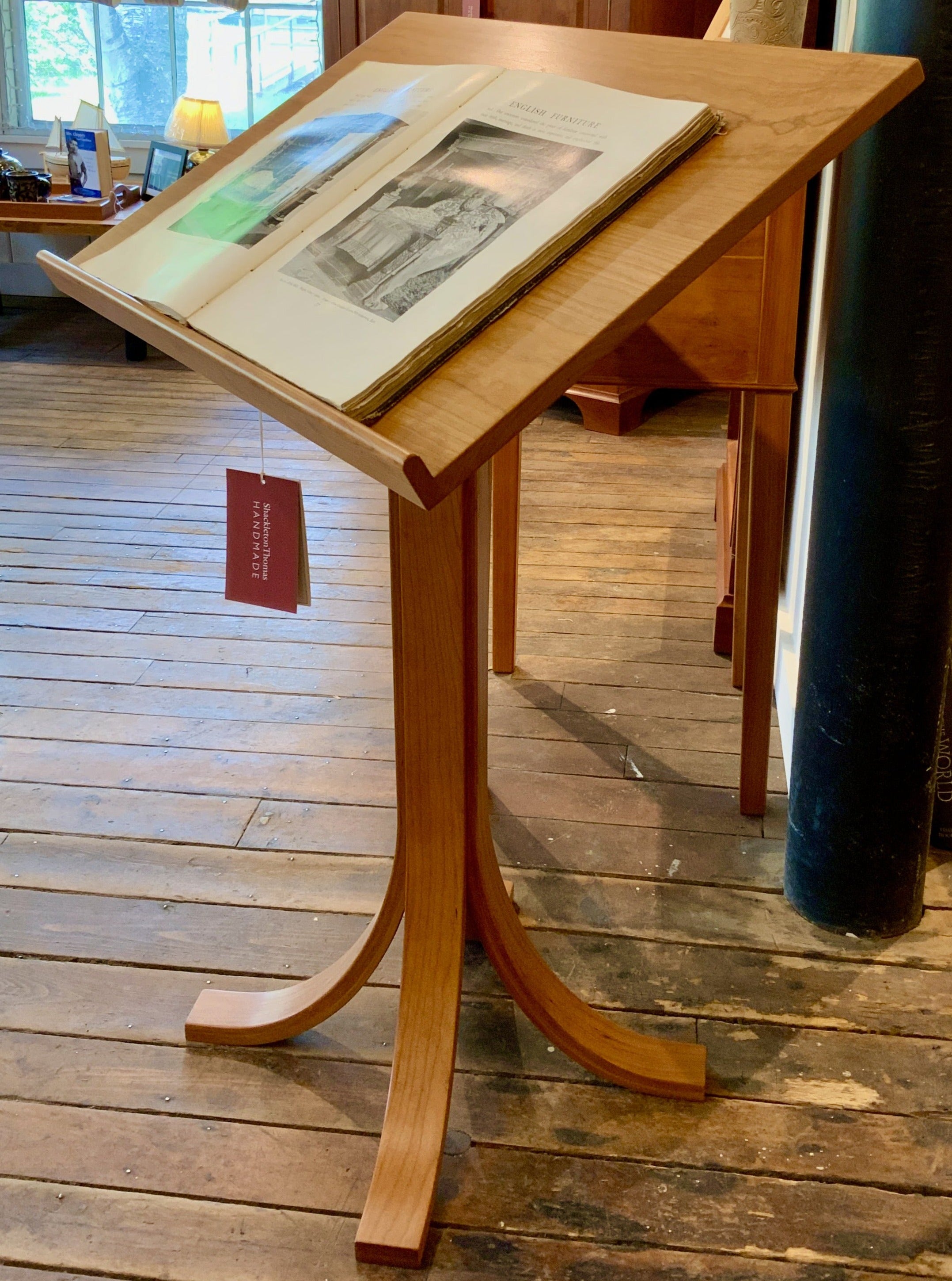 Eagle Cherry Dictionary Stand 30"W x 20"D x 44" H