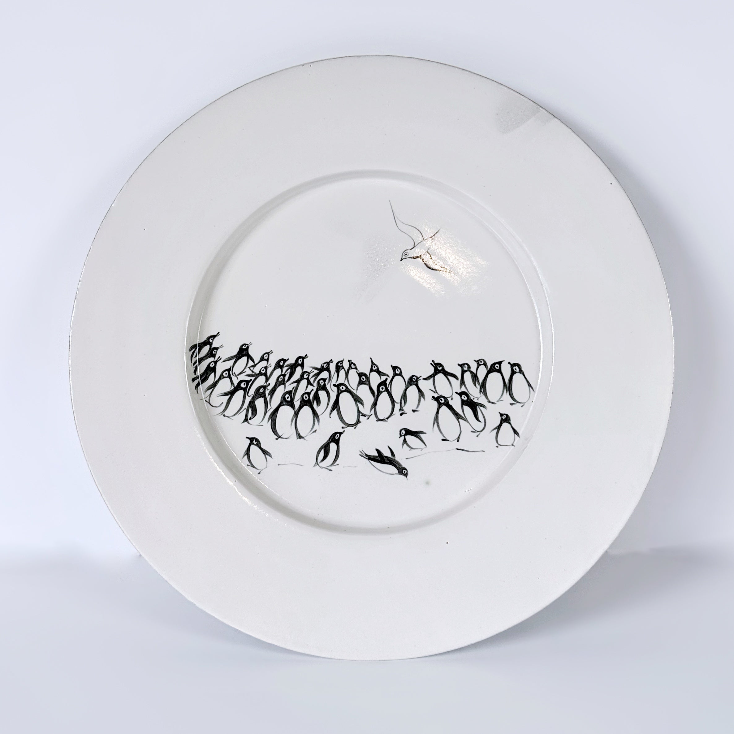 Platter with a Waddle of Penguins and Albatross