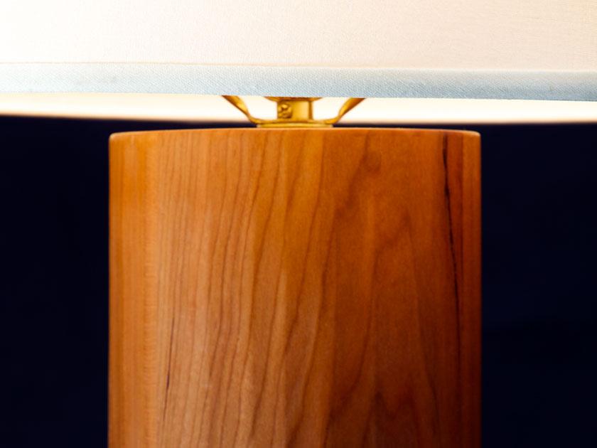 ROUND HAND PLANED TABLE LAMP - ShackletonThomas