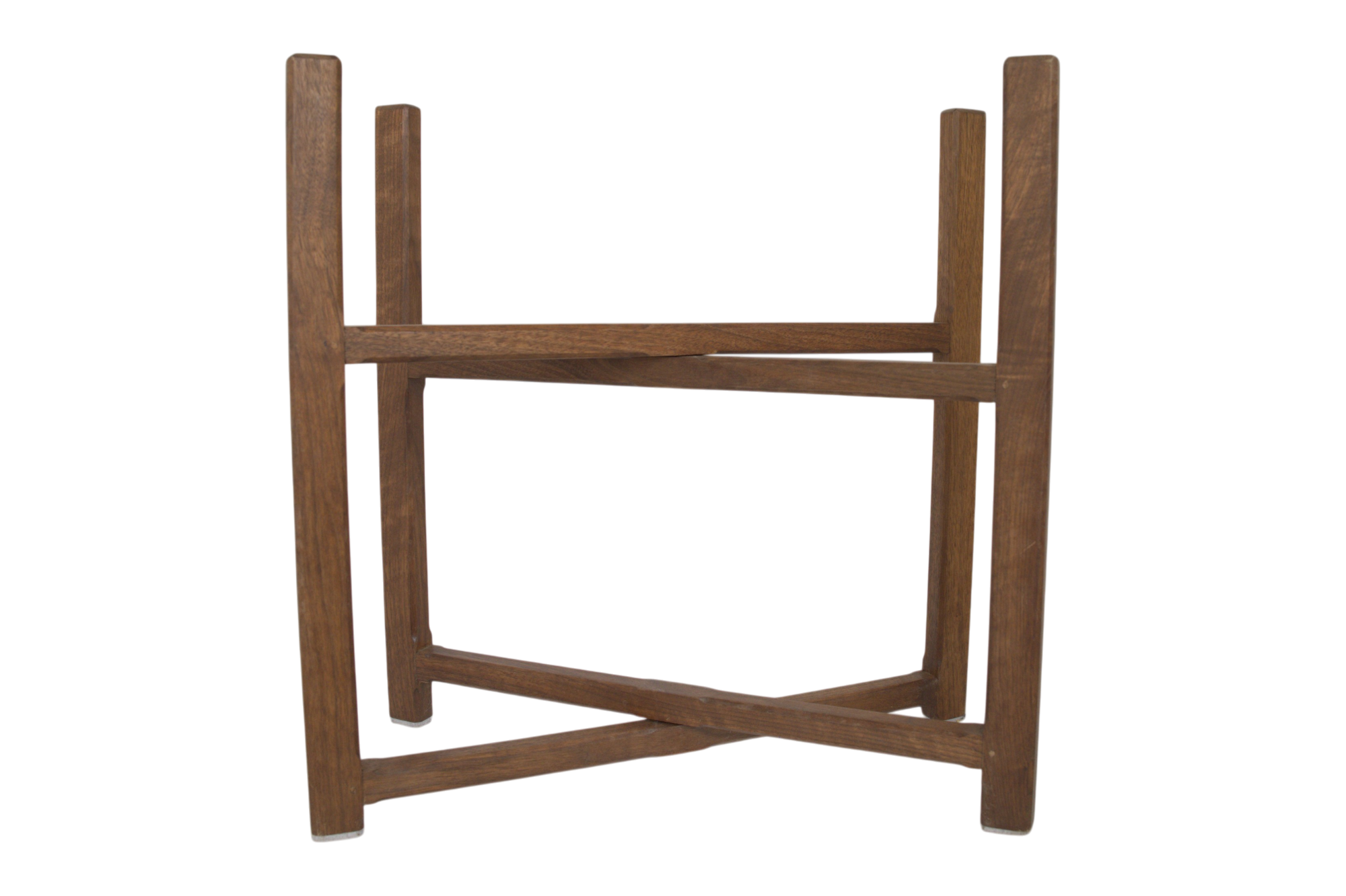 Walnut Tray and Stand Set 24" x 14" Tray, Stand 18" H