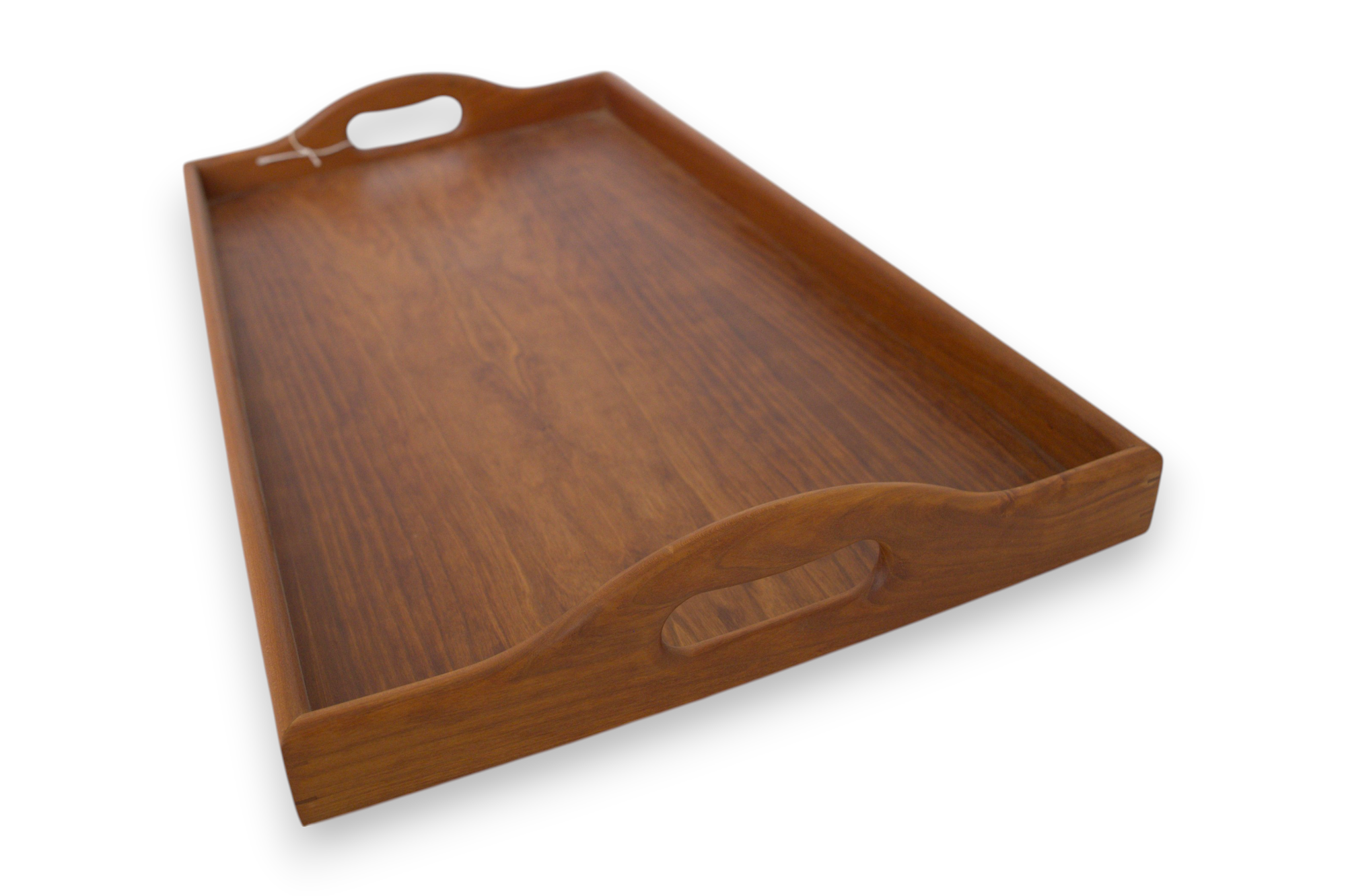 Walnut Tray and Stand Set 24" x 14" Tray, Stand 18" H