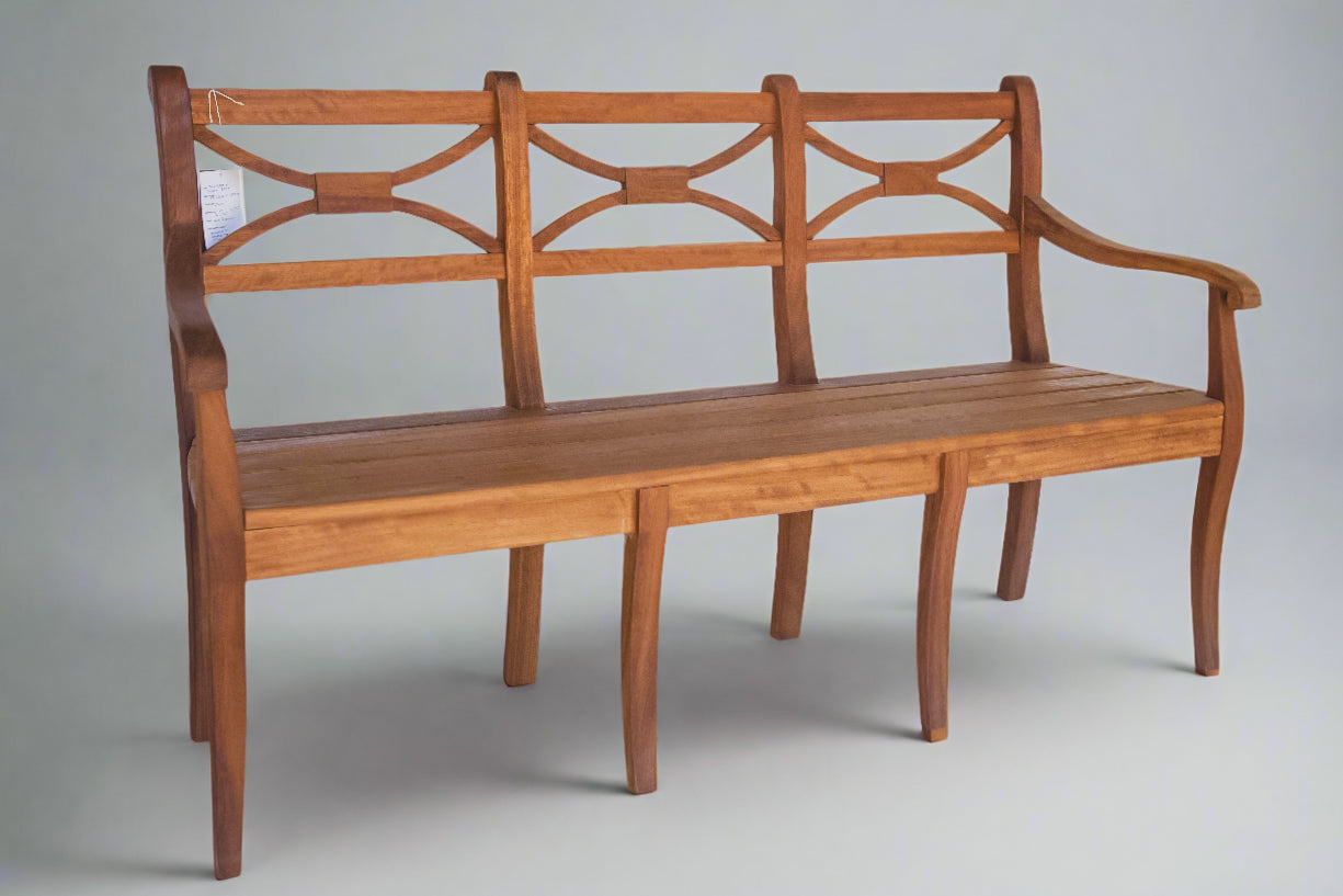 Twin Farms Garden Bench 5’ L x 2’ 11” H x 17.5” D