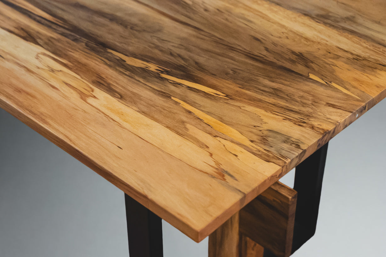 Spalted Maple Table By Hugh Shackleton 37.5 W x 82 L x 32 H