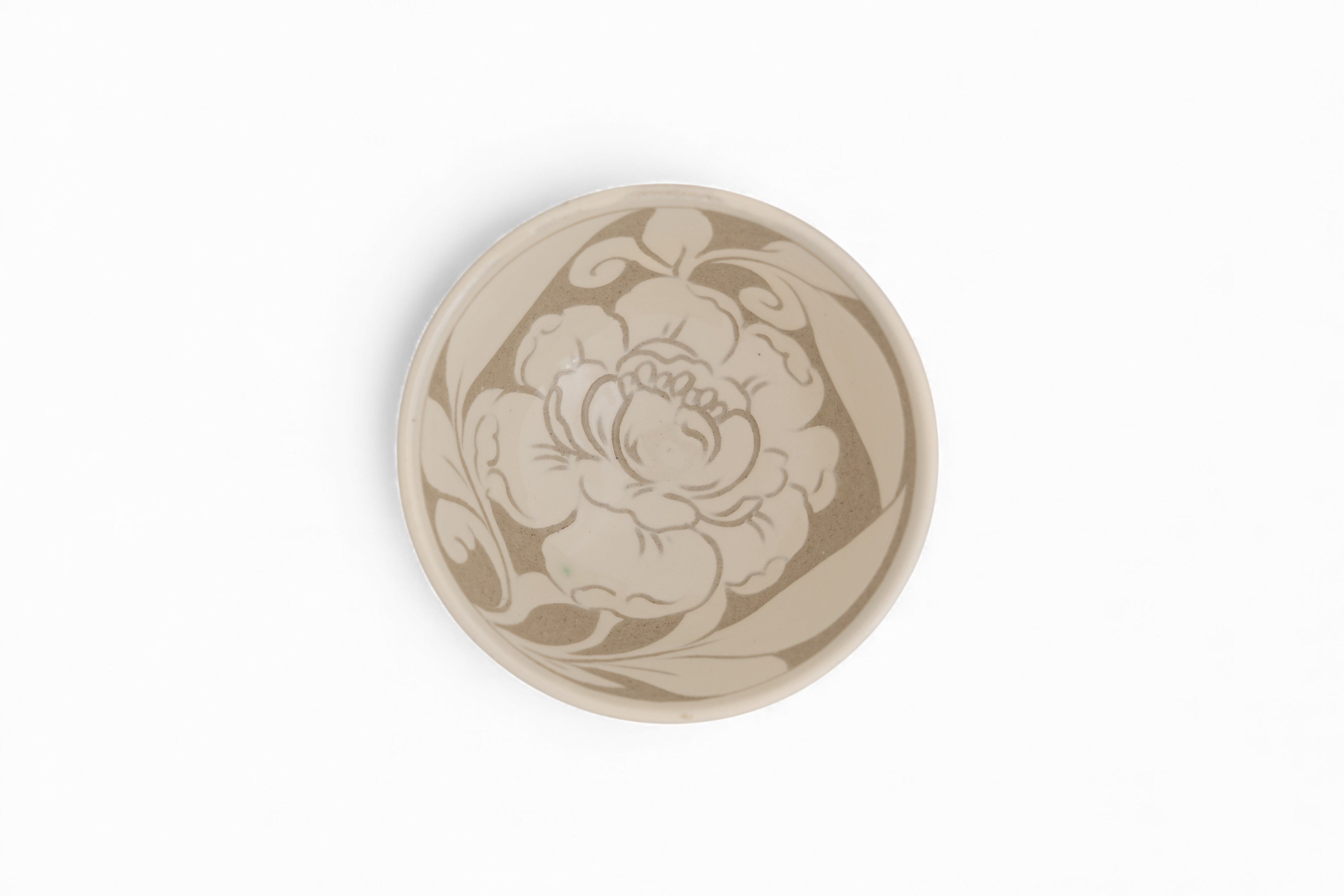 Cream Carved Cereal Bowl