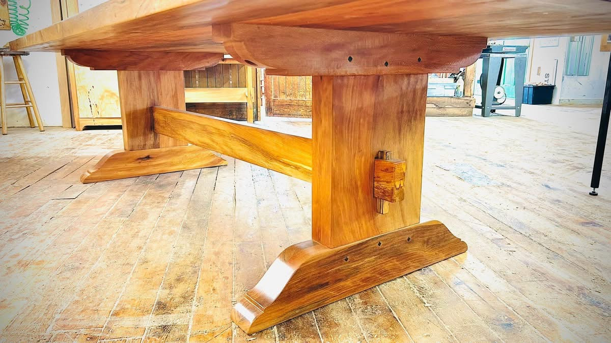 Wild Sycamore Trestle Table