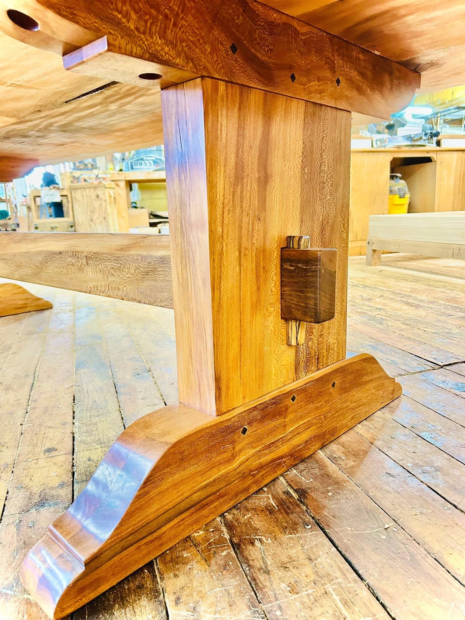 Wild Sycamore Trestle Table