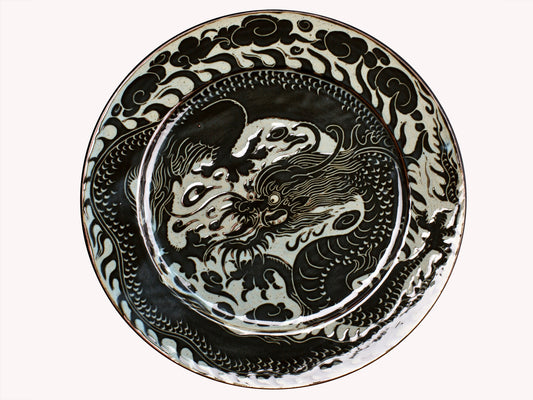 Black Carved Chinese Dragon