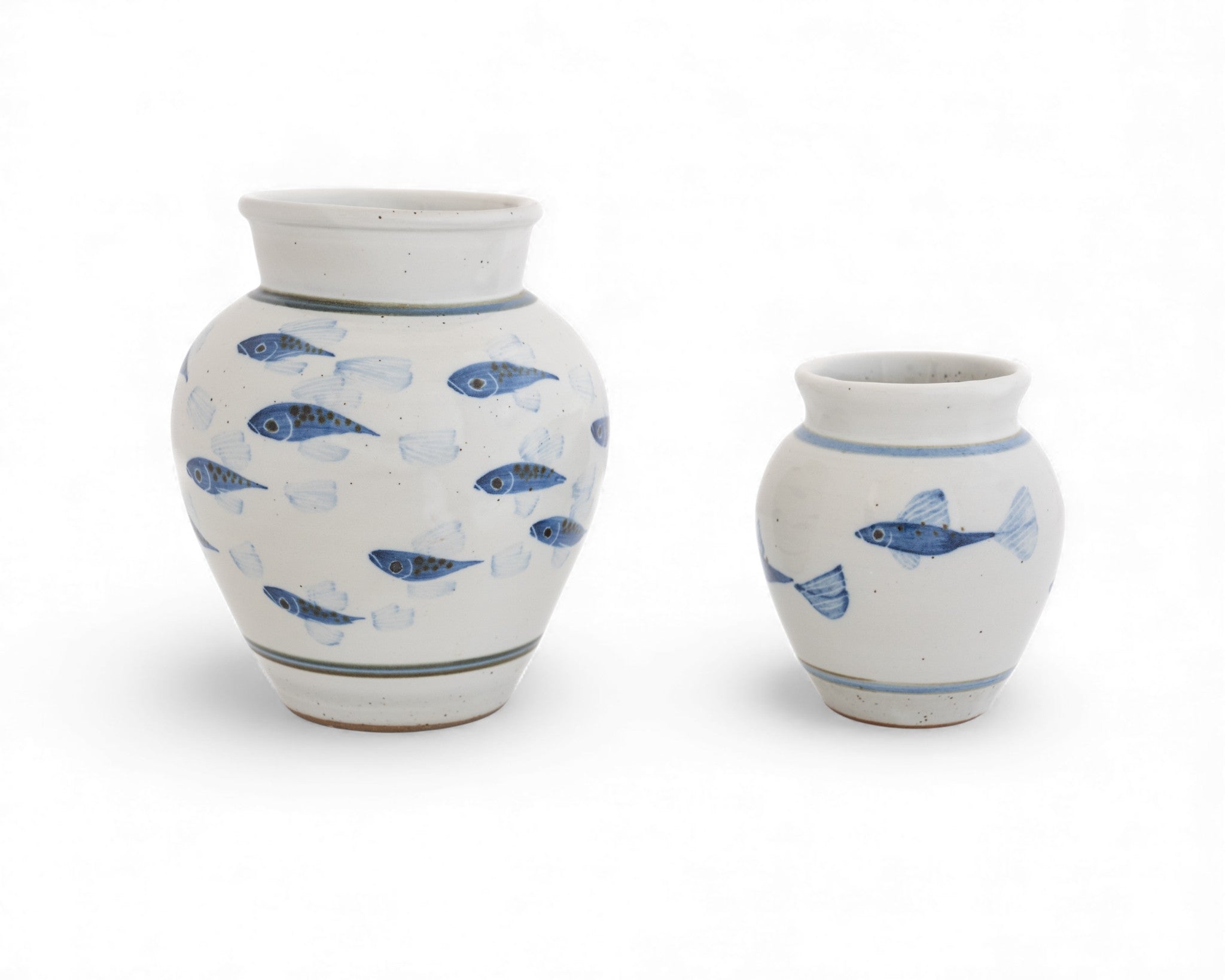 Medium Painted Fish Vase