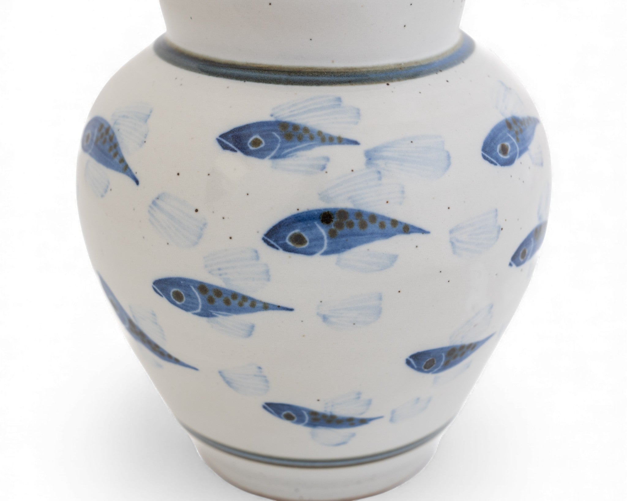 Medium Painted Fish Vase