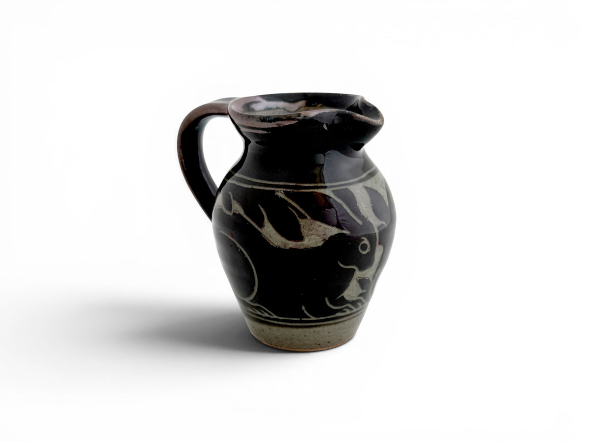 Black Carved Jug