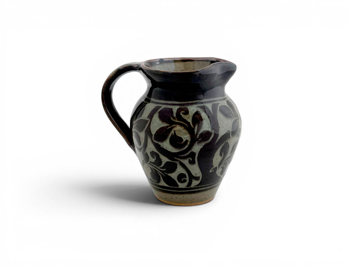 Black Carved Jug