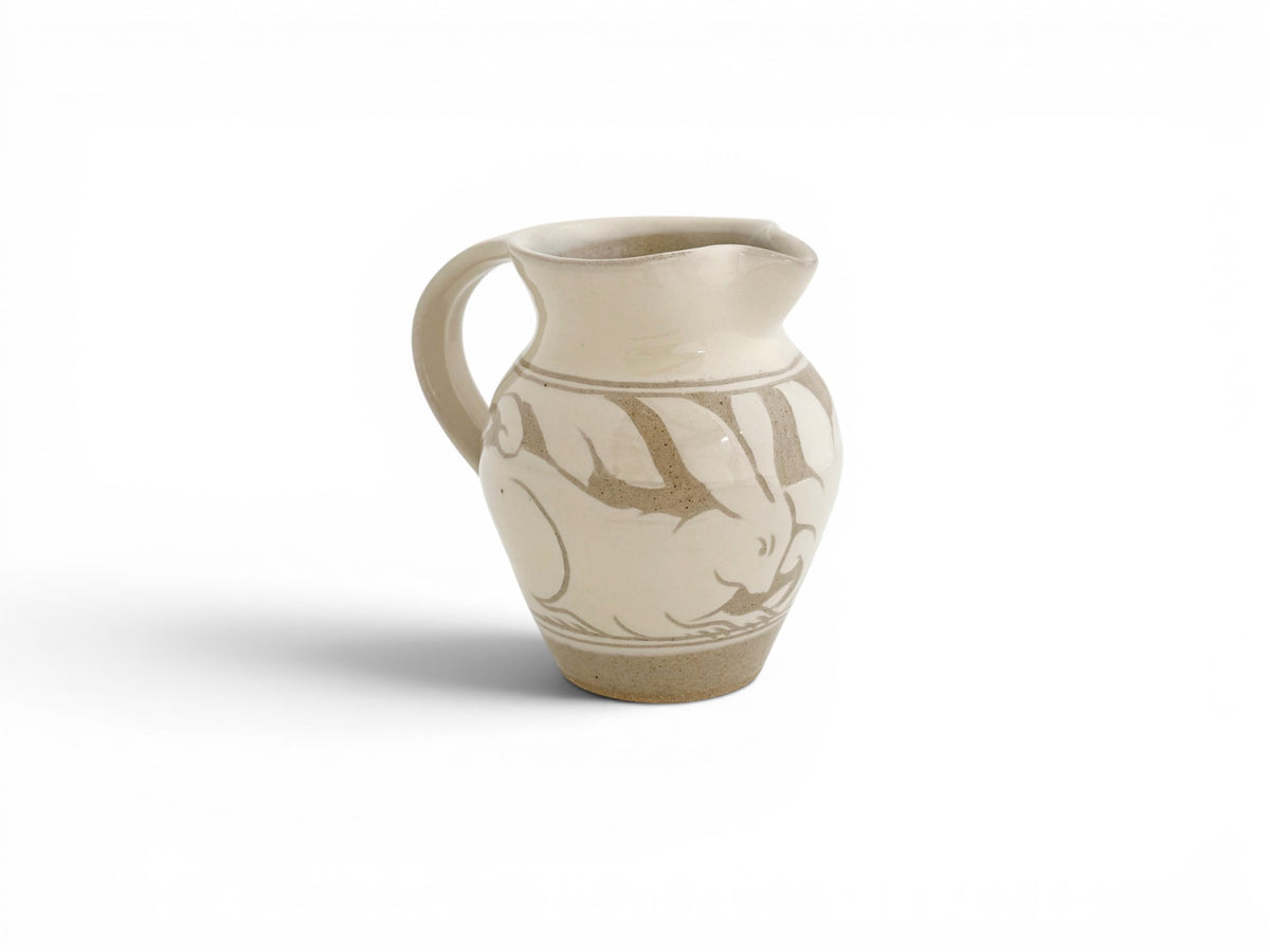 Cream Carved Jug