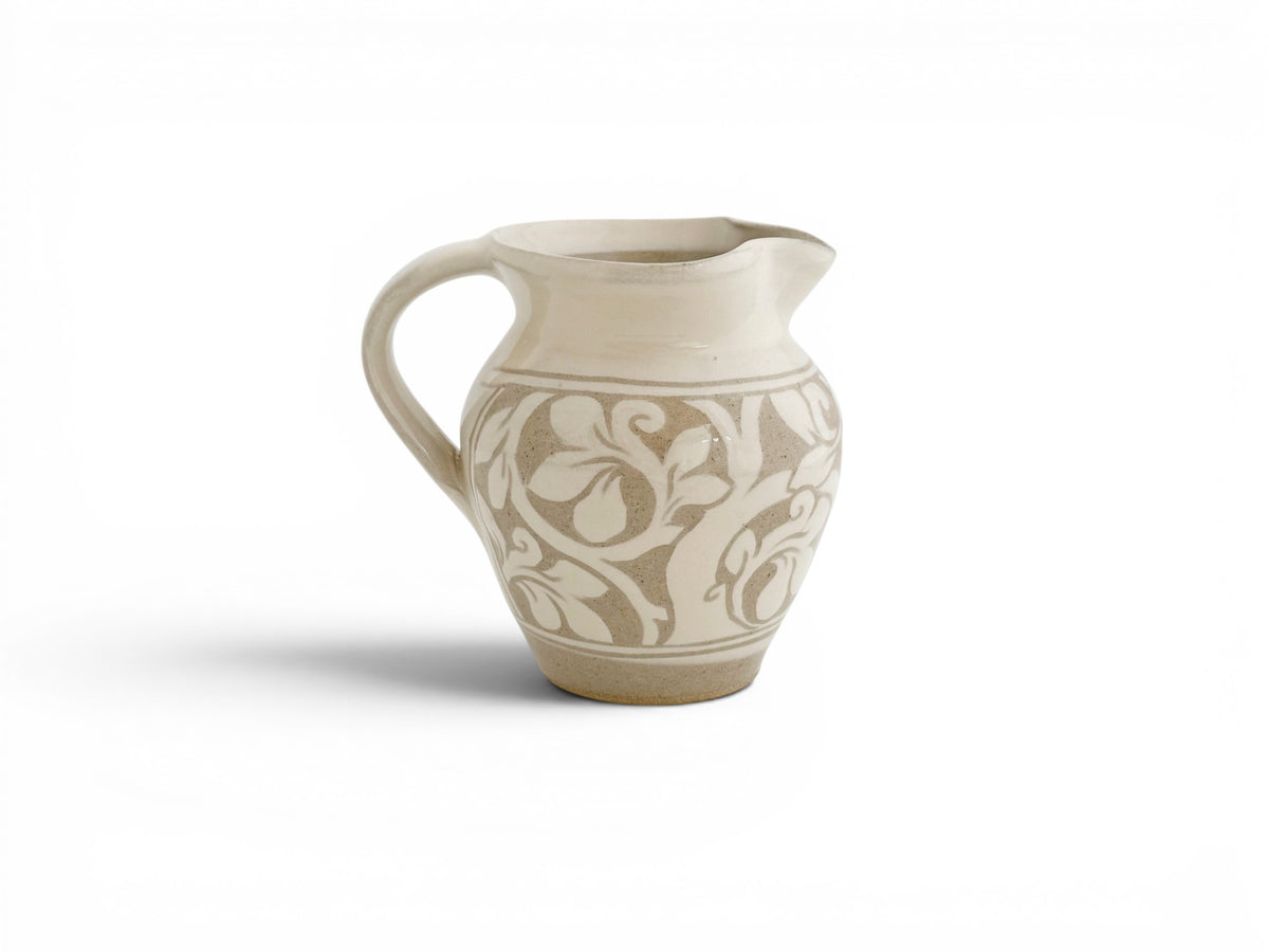 Cream Carved Jug