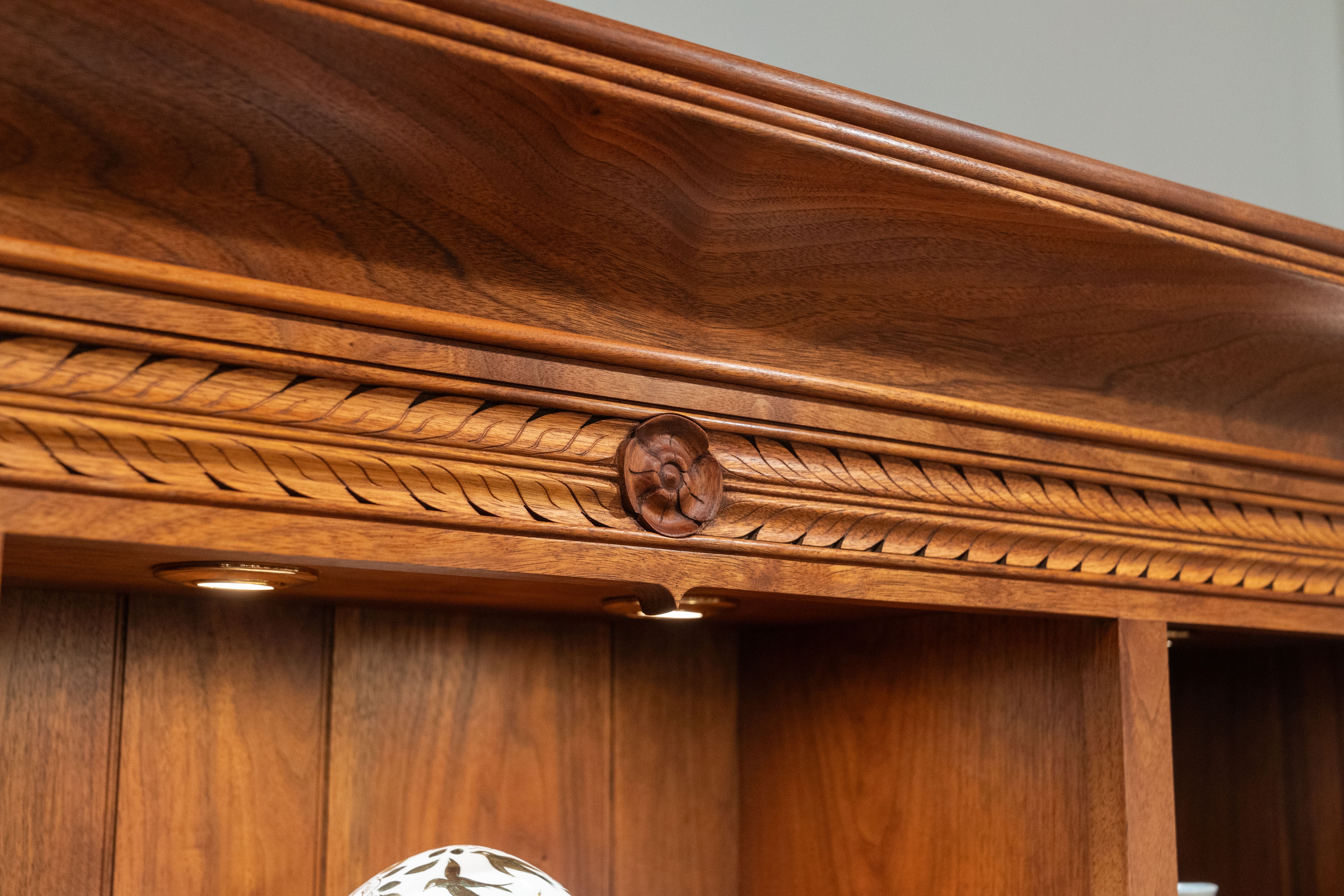 Carved Dresser 73" W x 23" D x 83" H - Height of counter: 36"