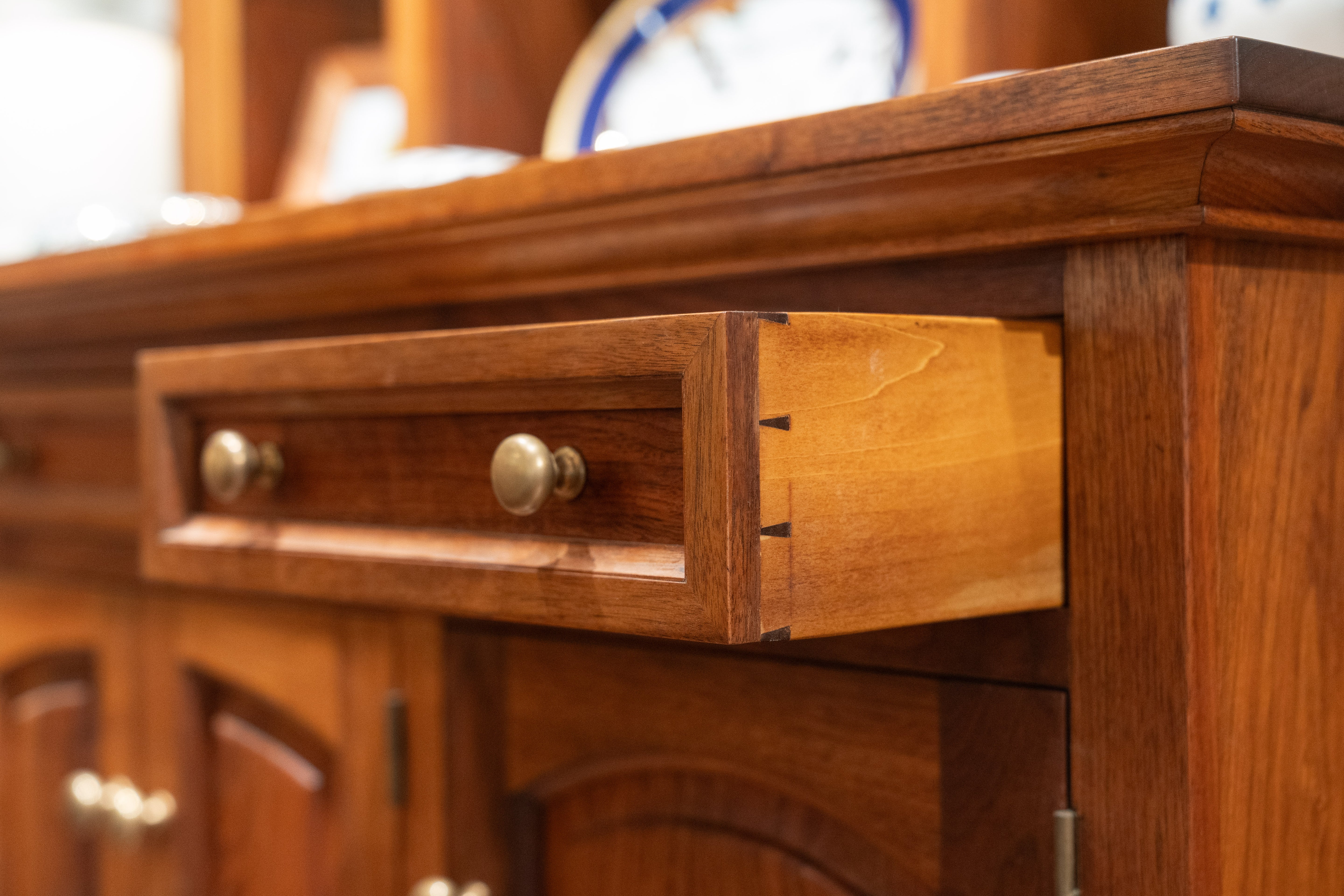 Carved Dresser 73" W x 23" D x 83" H - Height of counter: 36"