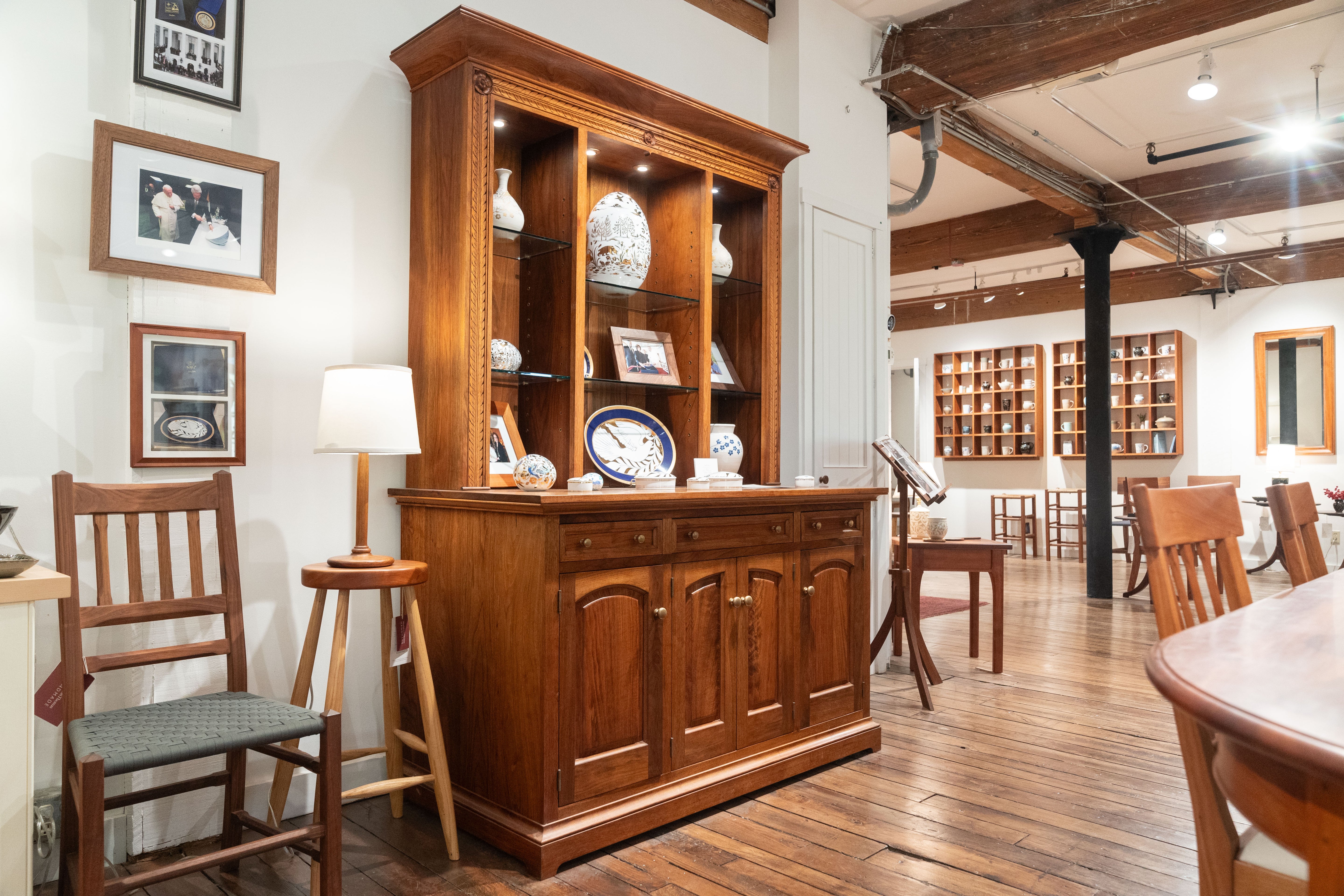 Carved Dresser 73" W x 23" D x 83" H - Height of counter: 36"
