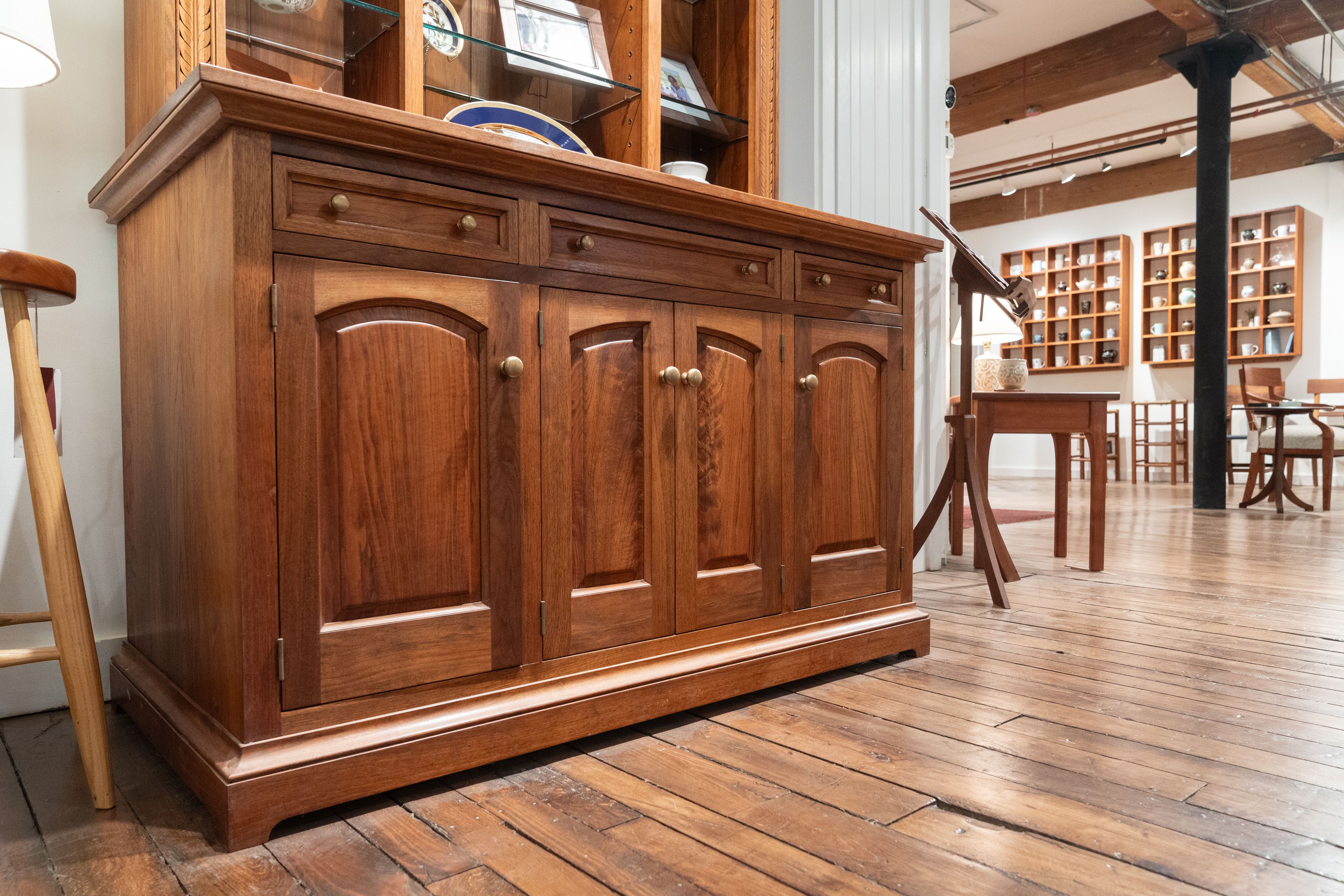 Carved Dresser 73" W x 23" D x 83" H - Height of counter: 36"