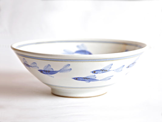 Painted Fish Serving Bowl