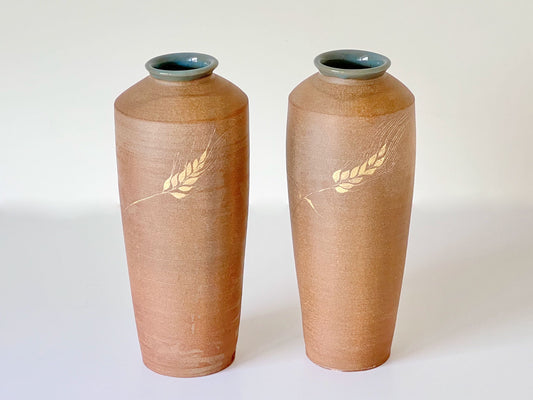 Extra Large Bottle Vase - Gold Grass