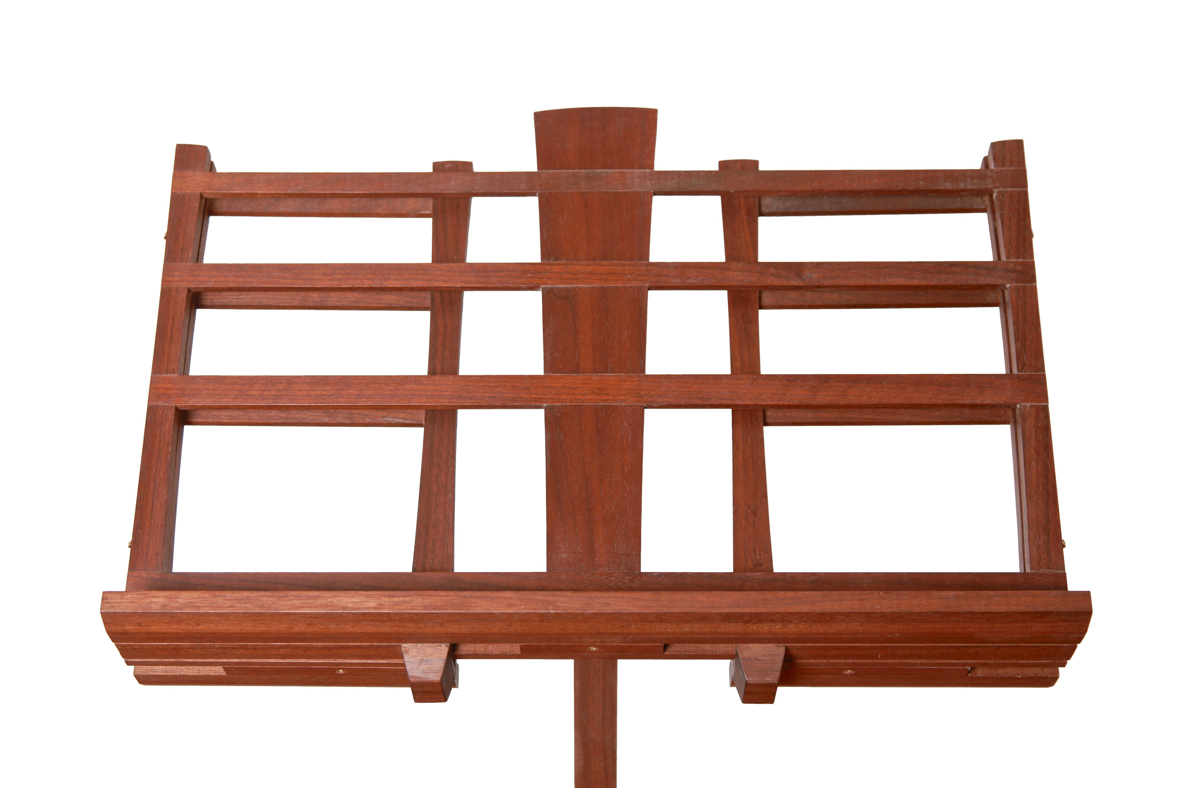 Walnut Adjustable Height and Width Music Stand