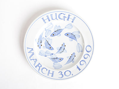 Inscribed 8" Commemorative Plate for Baby