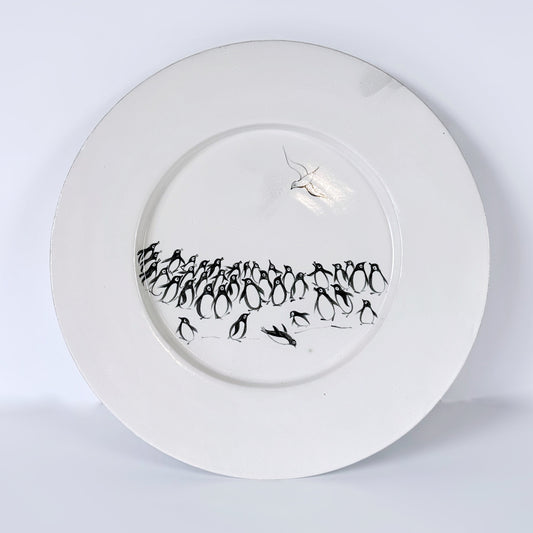 Platter with a Waddle of Penguins and Albatross